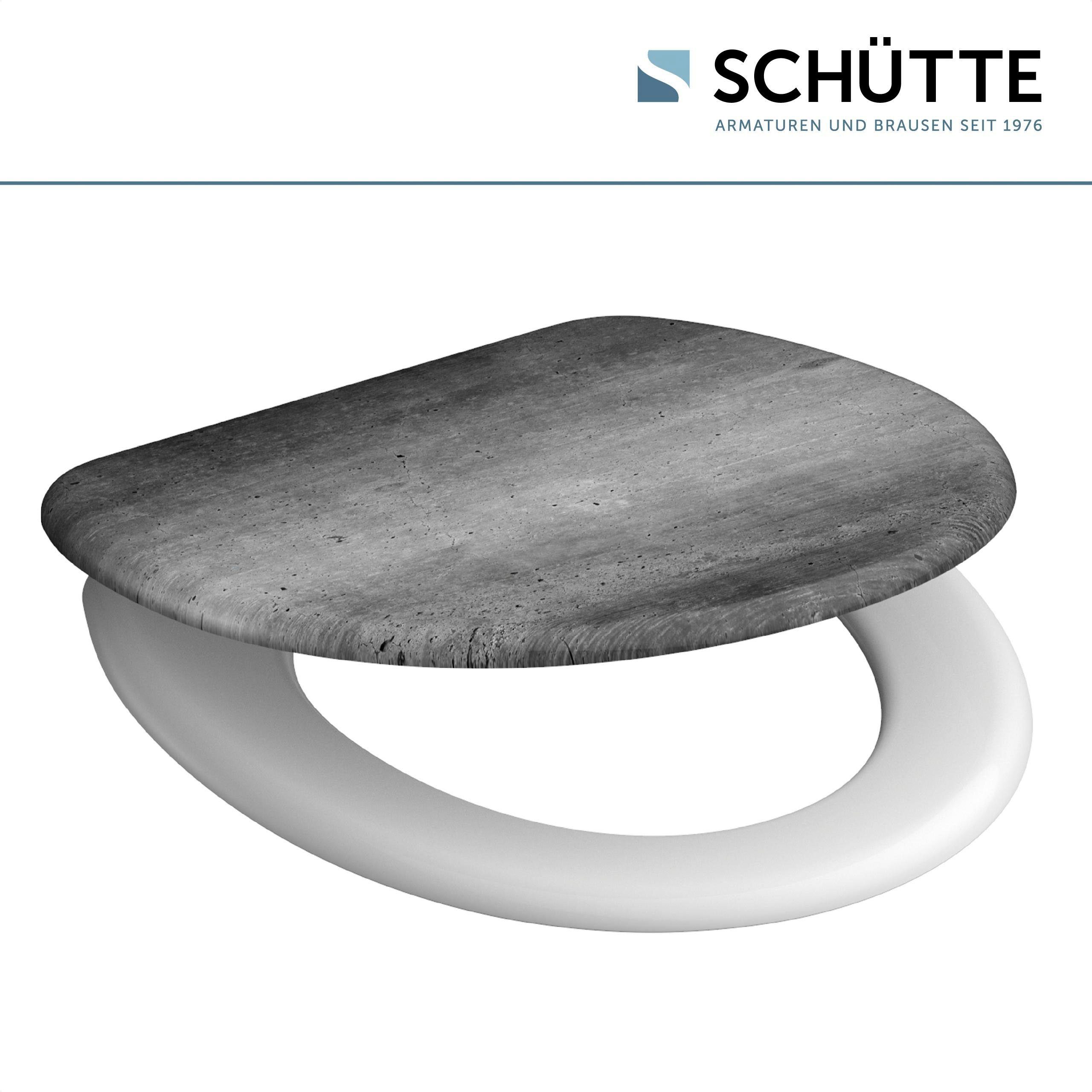 Schütte Toiletzitting Industrial grey Duroplast, met soft-closemechanisme