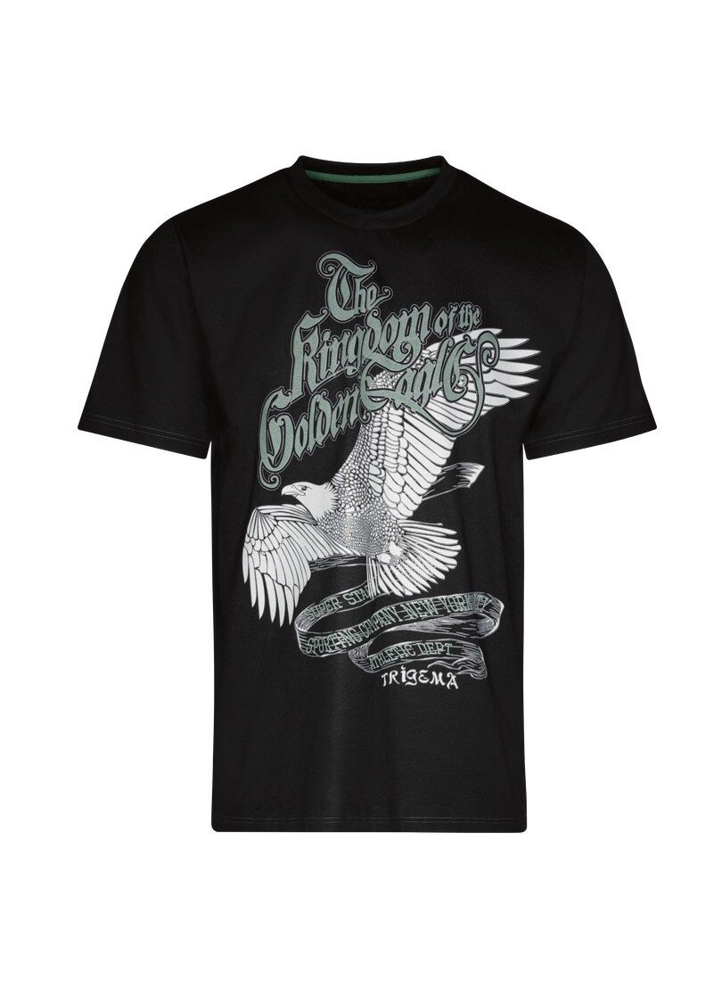 Trigema T-shirt met grote adelaar print (1-delig)