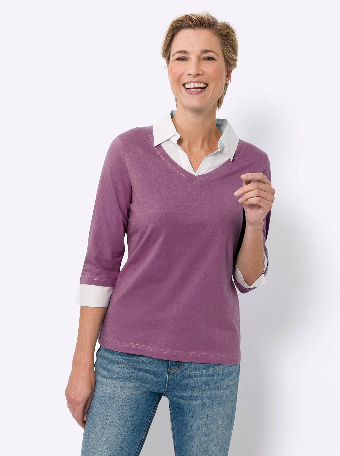 Classic Basics 2-in-1-shirt (1-delig)