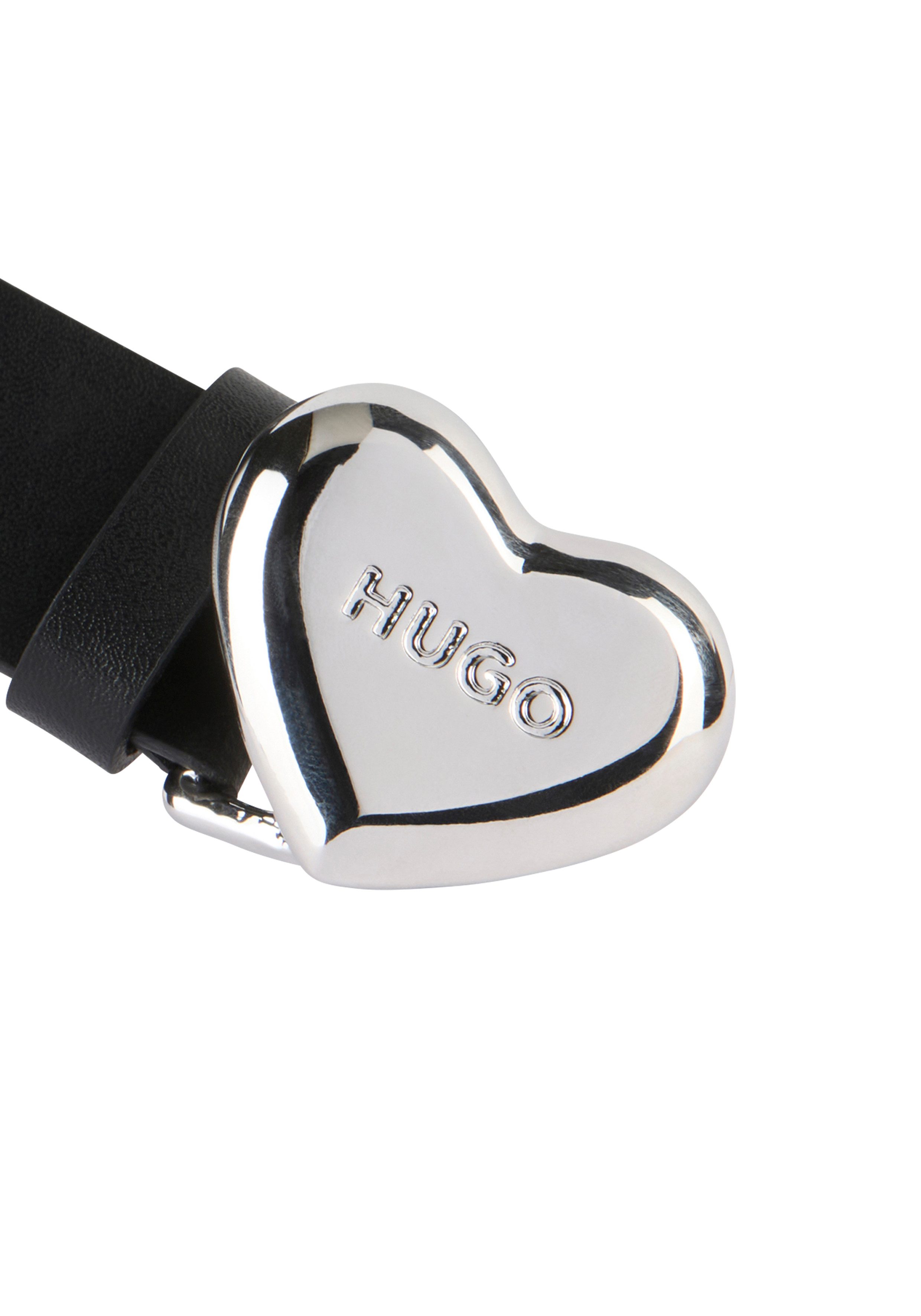 HUGO Leren riem Serce_Sz30 Met merklabel