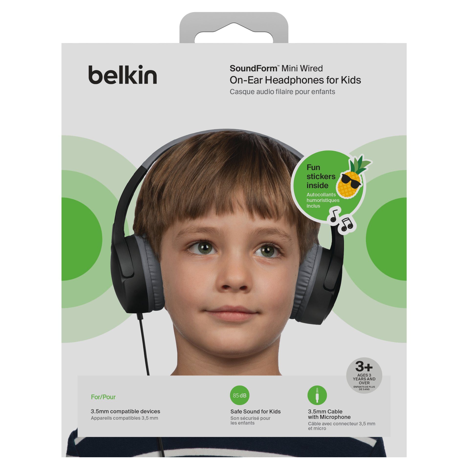 Belkin Kinder koptelefoon SOUNDFORM Mini via een vaste verbinding