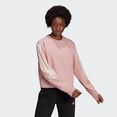 adidas sweatshirt aeroready designed to move cotton-touch roze