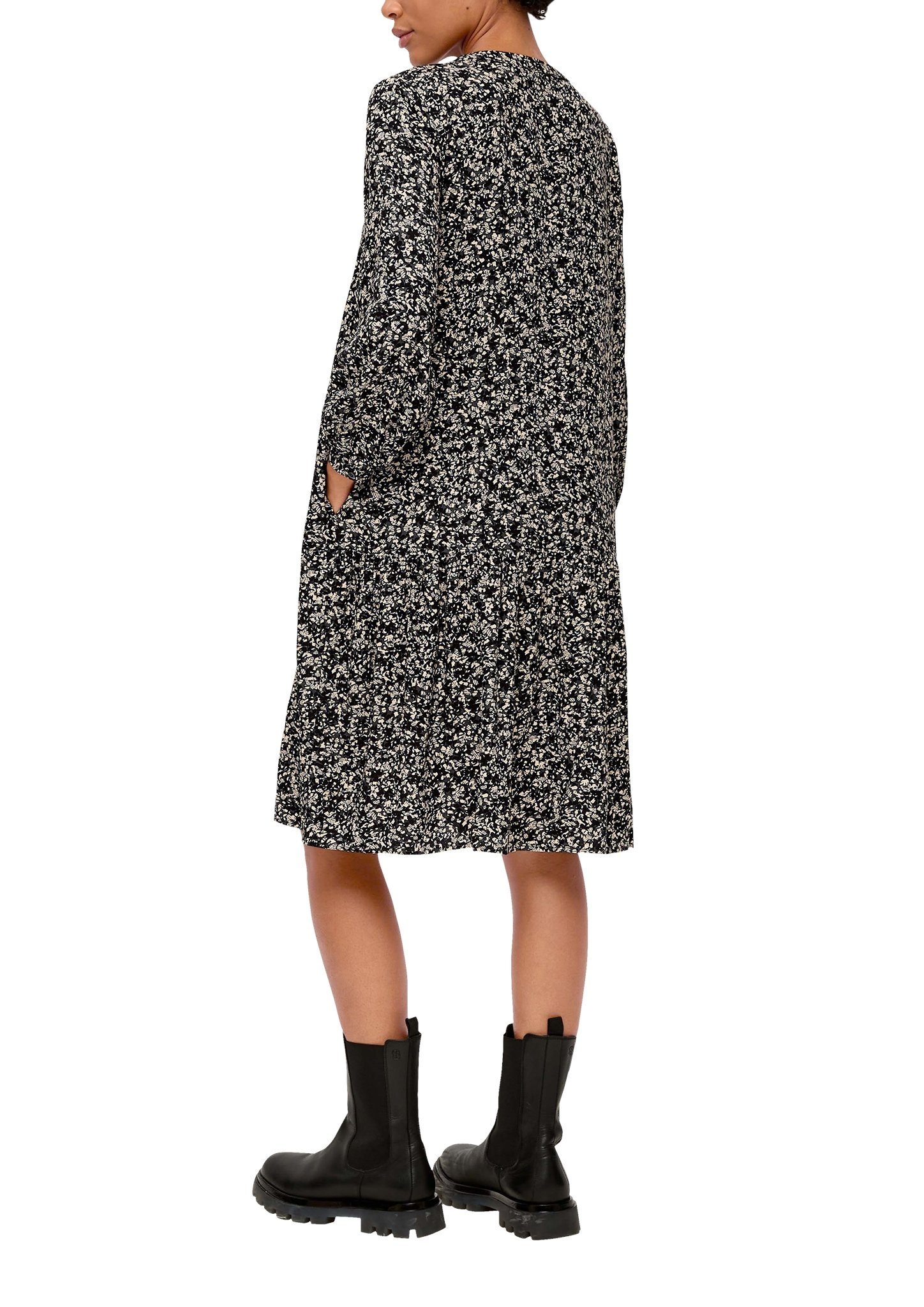 s.Oliver Mini-jurk met 3/4-mouwen
