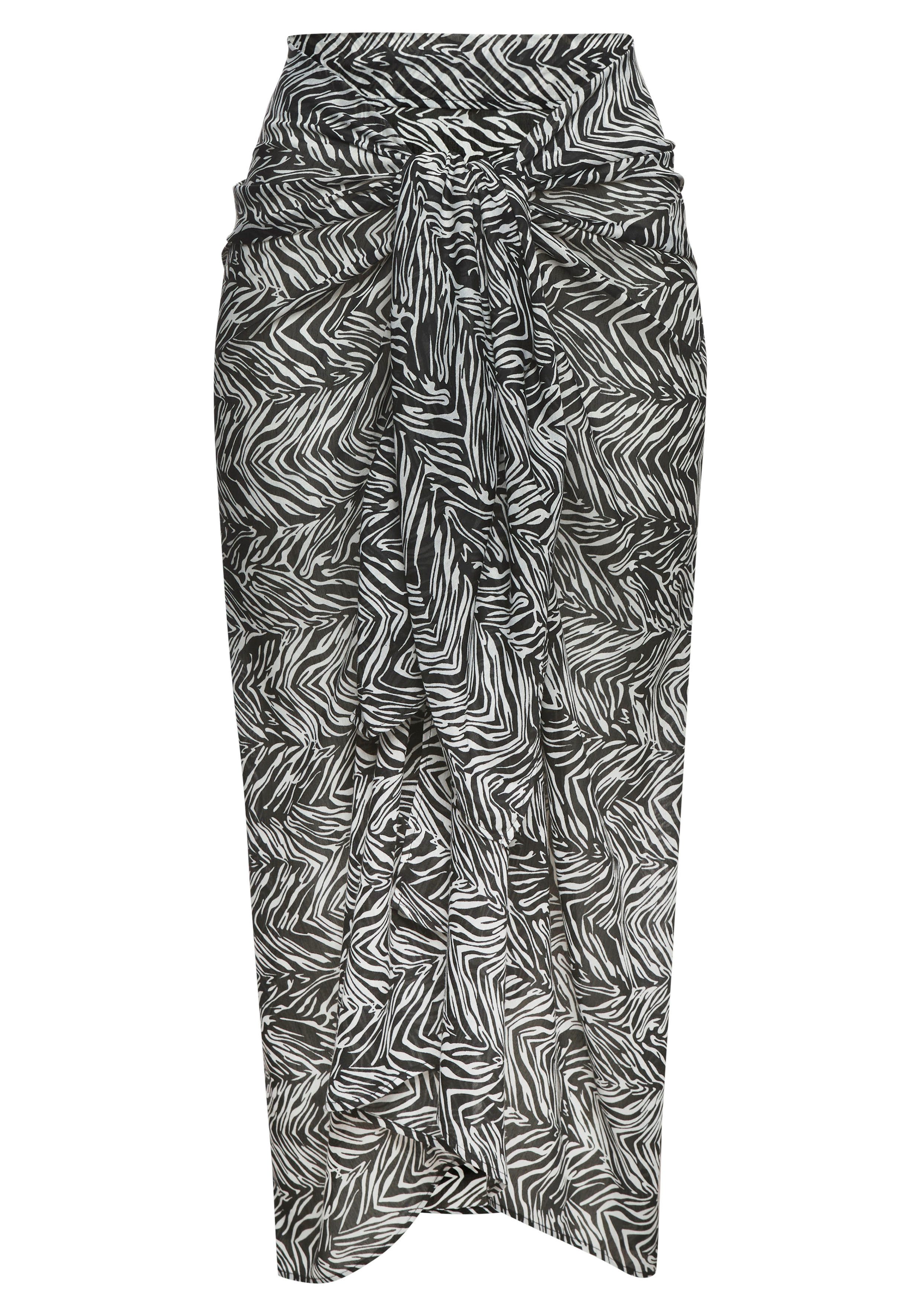 s.Oliver RED LABEL Beachwear Strandrok met dierenprint