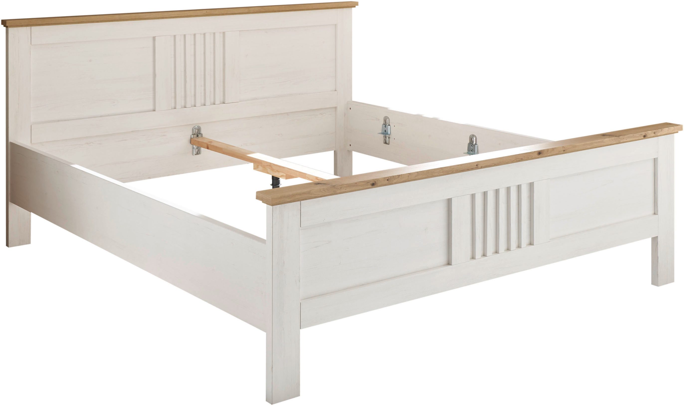 Schlafkontor Bedframe Trient Landhuisstijl, bed naar keuze in 2 afmetingen