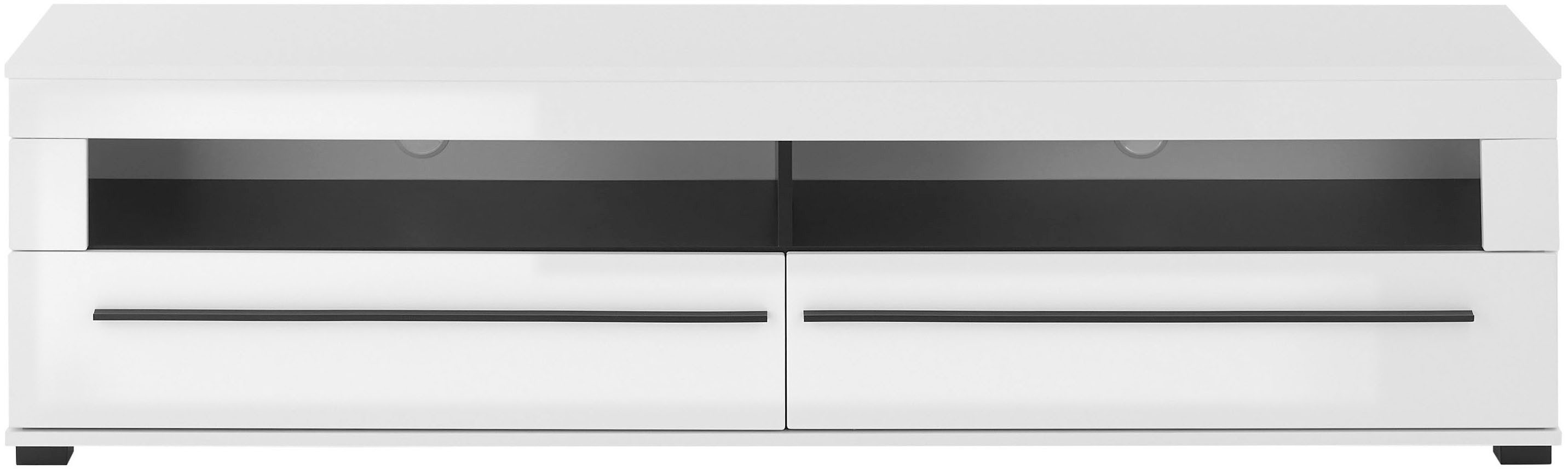 INOSIGN Tv-meubel Modern TV-meubel, commode in Eiken Evoke of wit zwarte stanggreep, voldoende opbergruimte, veelzijdig inzetbaar