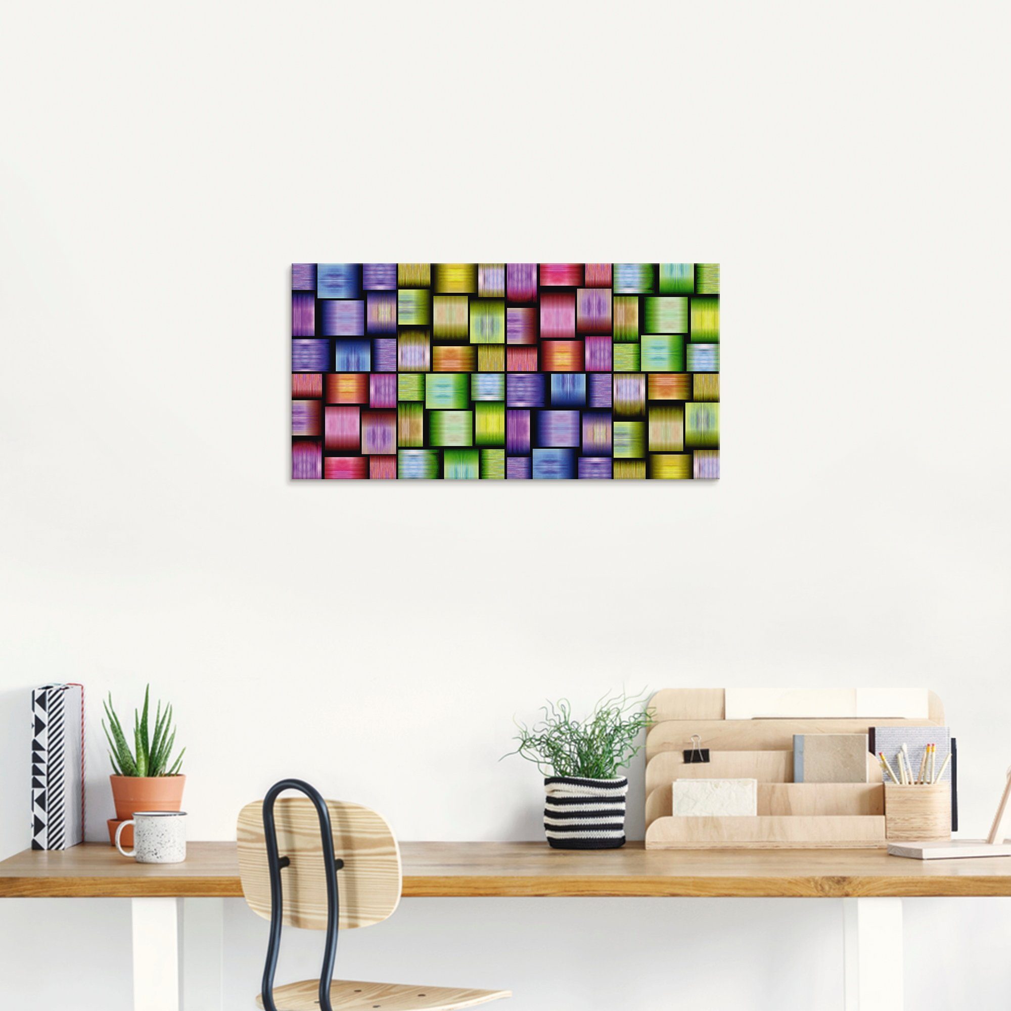 Artland Print op glas Veelkleurige motieven in verschillende maten