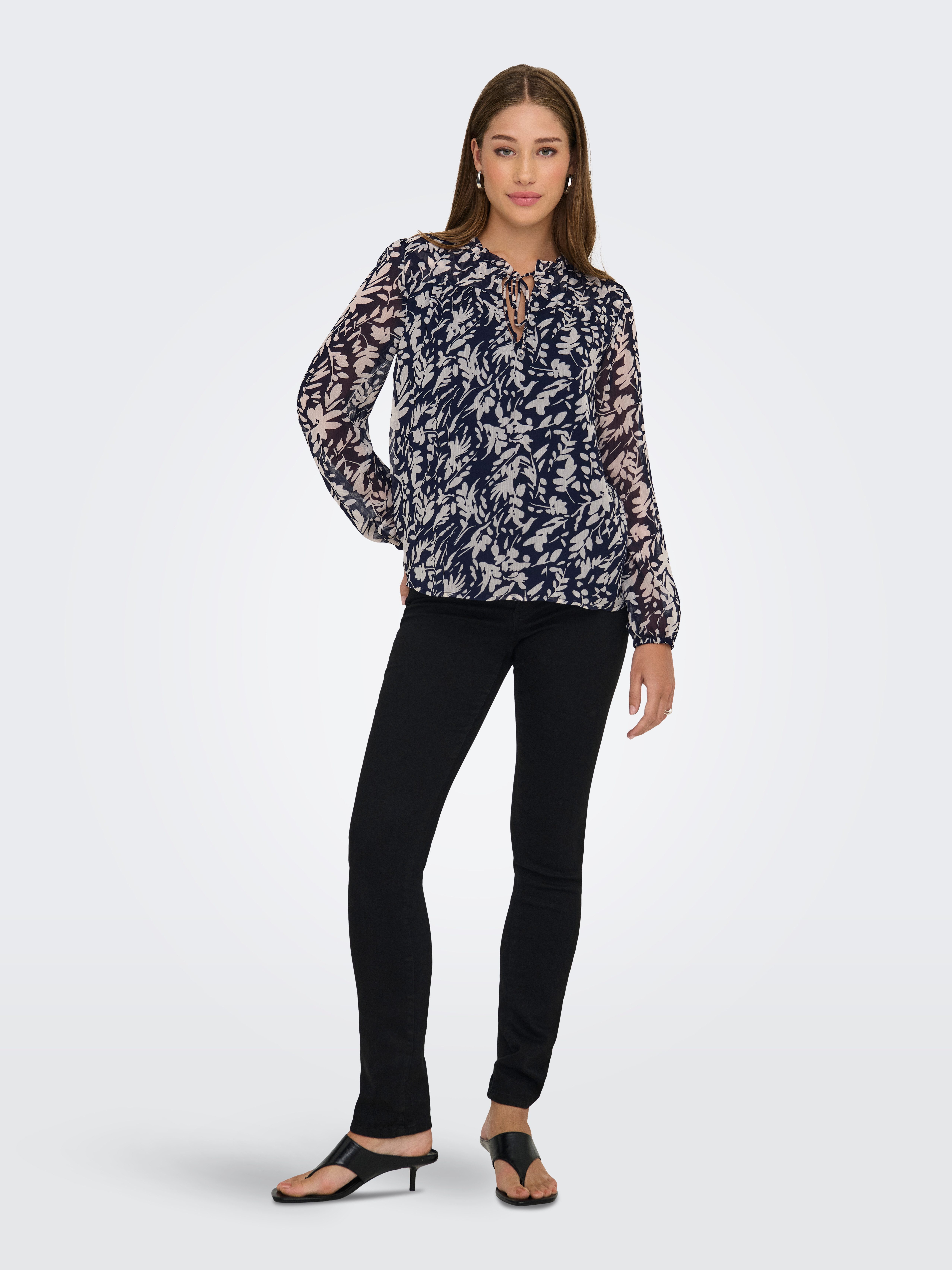 Only Chiffon blouse ONLDITSY L/S BLOUSE WVN