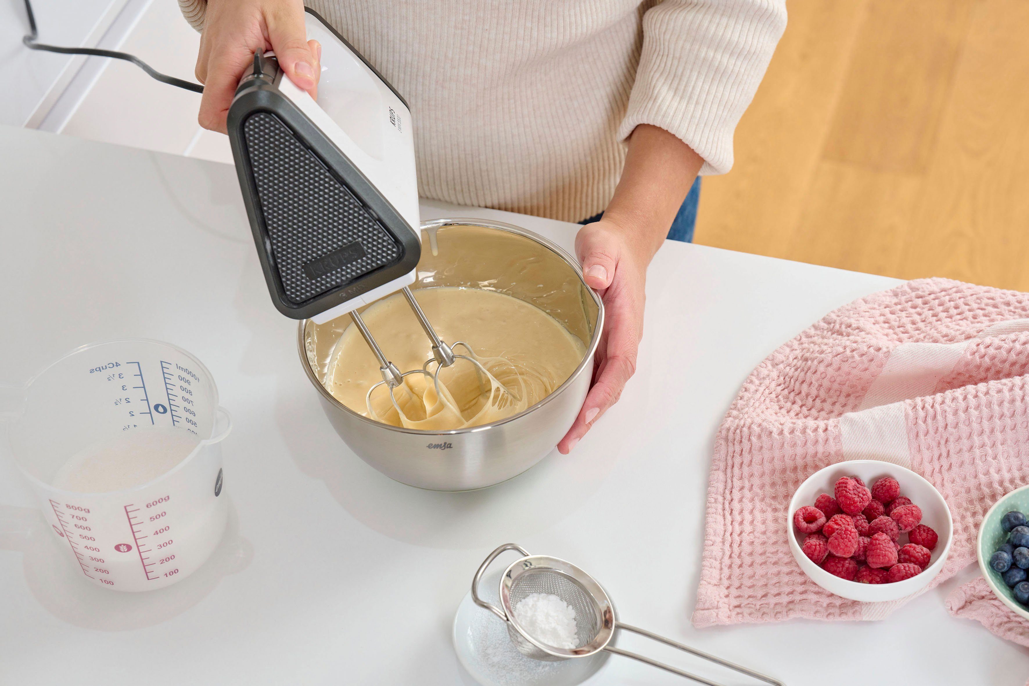 Emsa Mengkom Emsa K32720 Prep&Bake 20 cm antislip bodem, gietlip voor nauwkeurig gieten (1-delig)