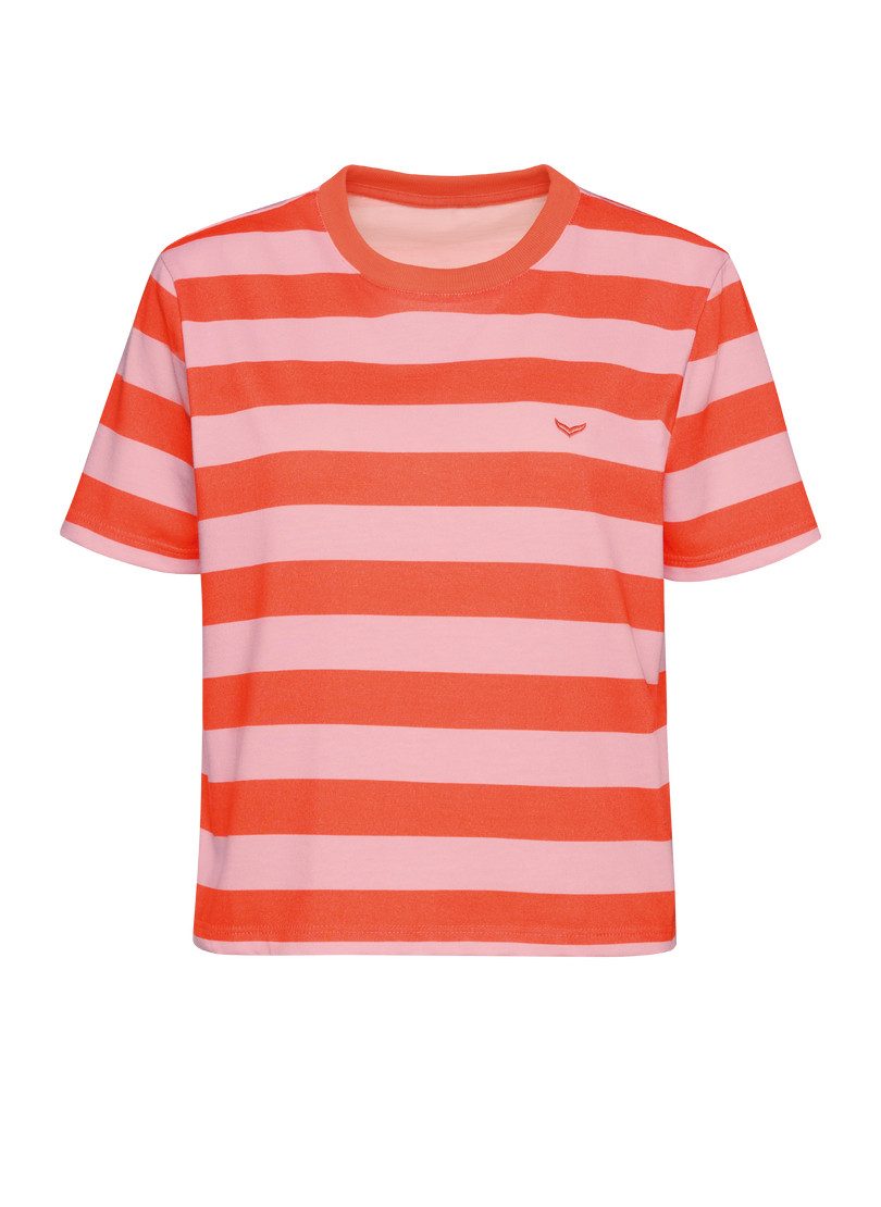 Trigema T-shirt TRIGEMA Heavy oversized shirt met streepjespatroon (1-delig)
