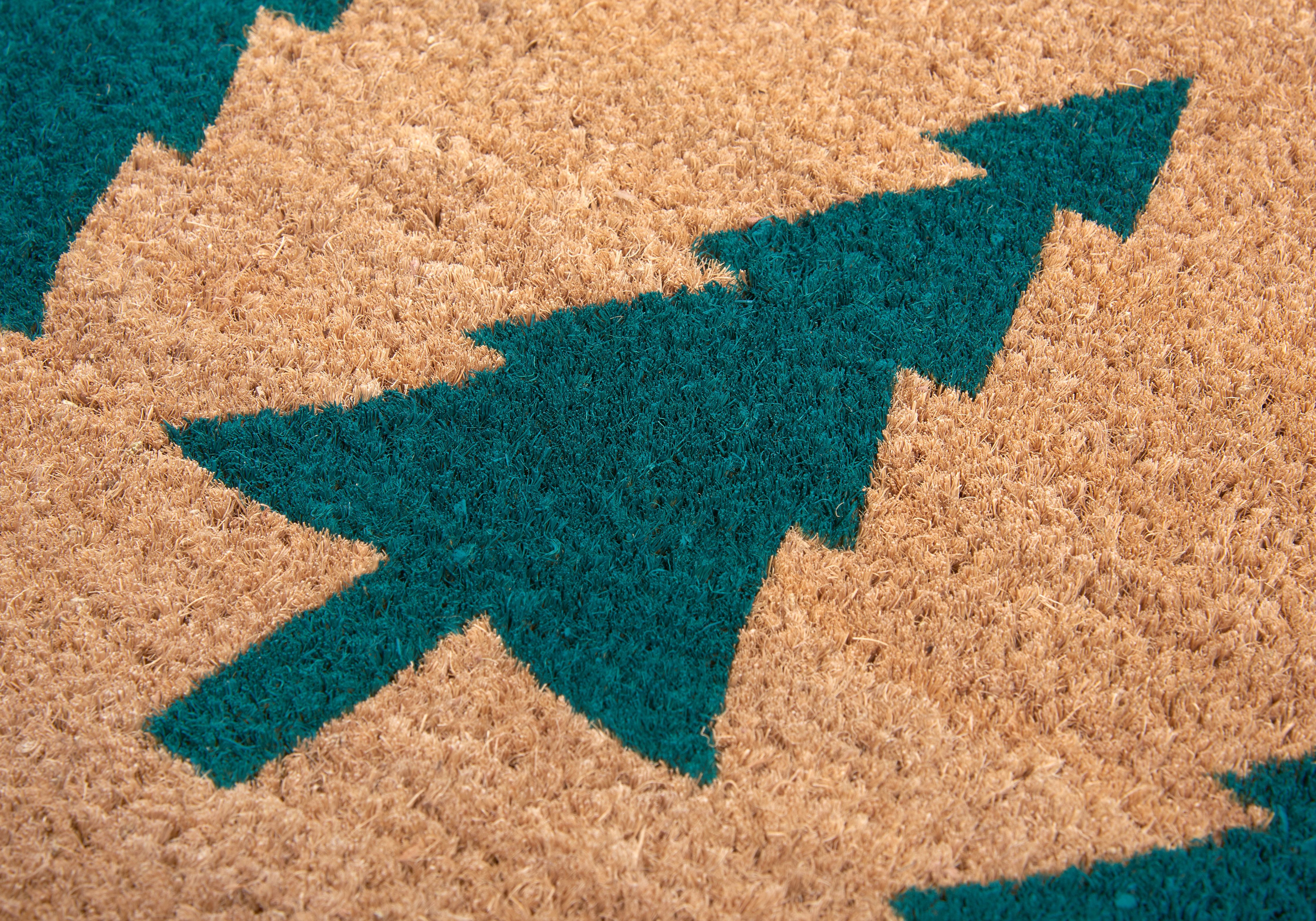 HANSE Home Mat Mix Mats Kokos Pine Trees Kerstmis, vuilafstotende mat, buiten, antislip, binnen, kokosmat