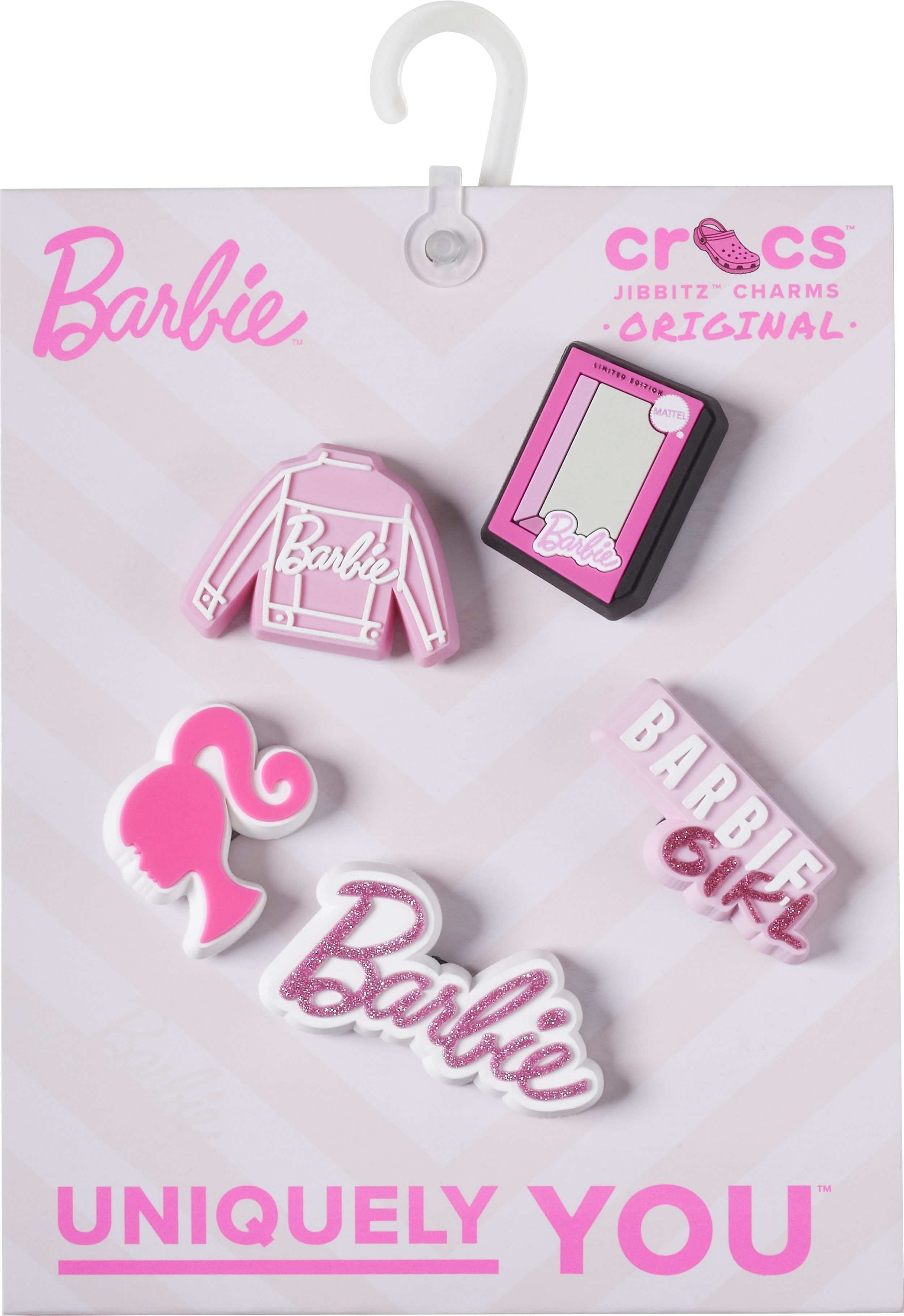 Crocs Schoenbutton Jibbitz™ Barbie (set, 5-delig, Geen speelgoed. Niet geschikt voor kinderen jonger dan 3 jaar)