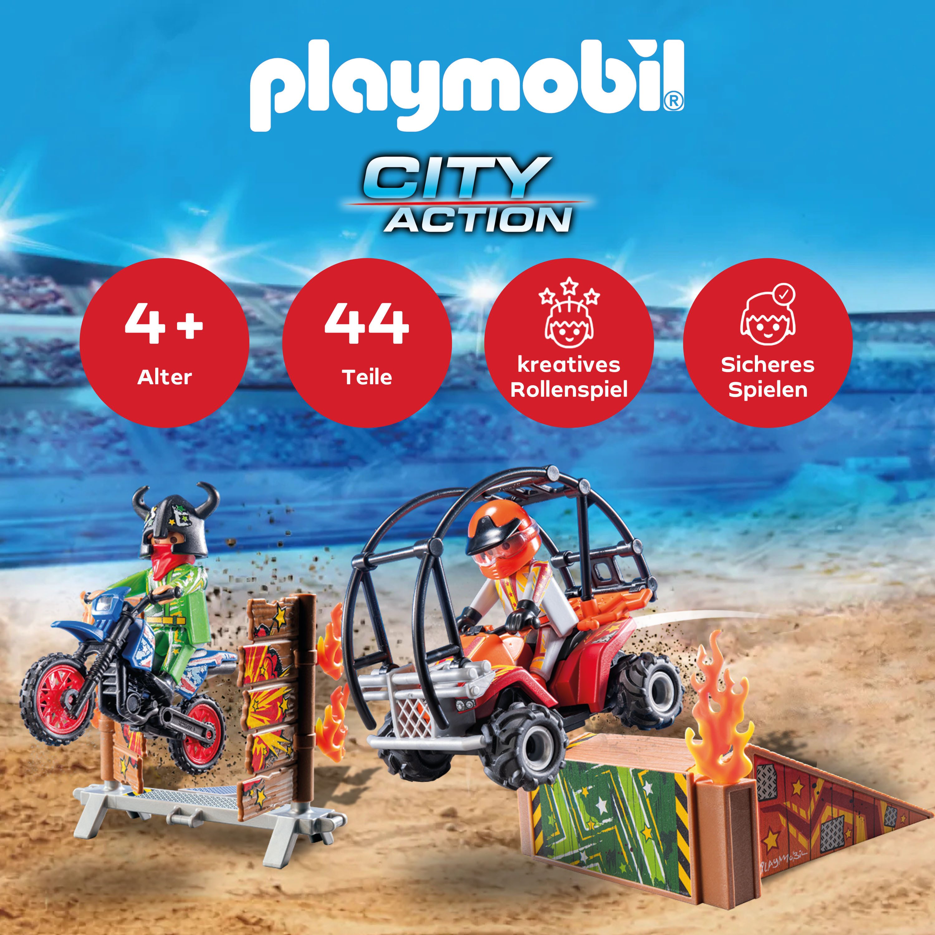 Playmobil® Constructie-speelset Stunt Show (71808), Playmobil Stunt Show (44-delig)
