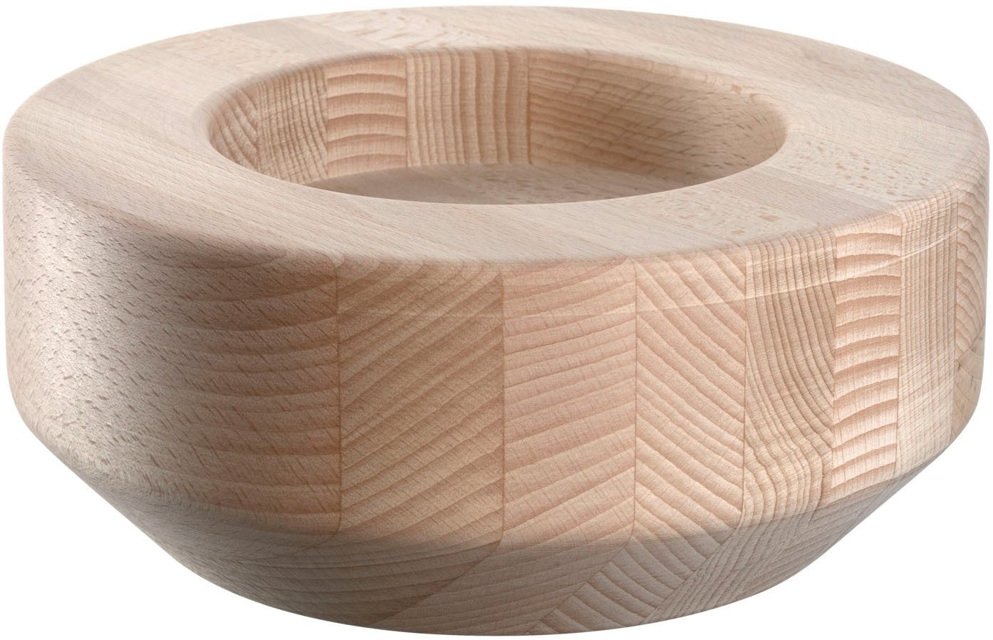 LEONARDO Windlicht op houten sokkel LEGNO (1 stuk)