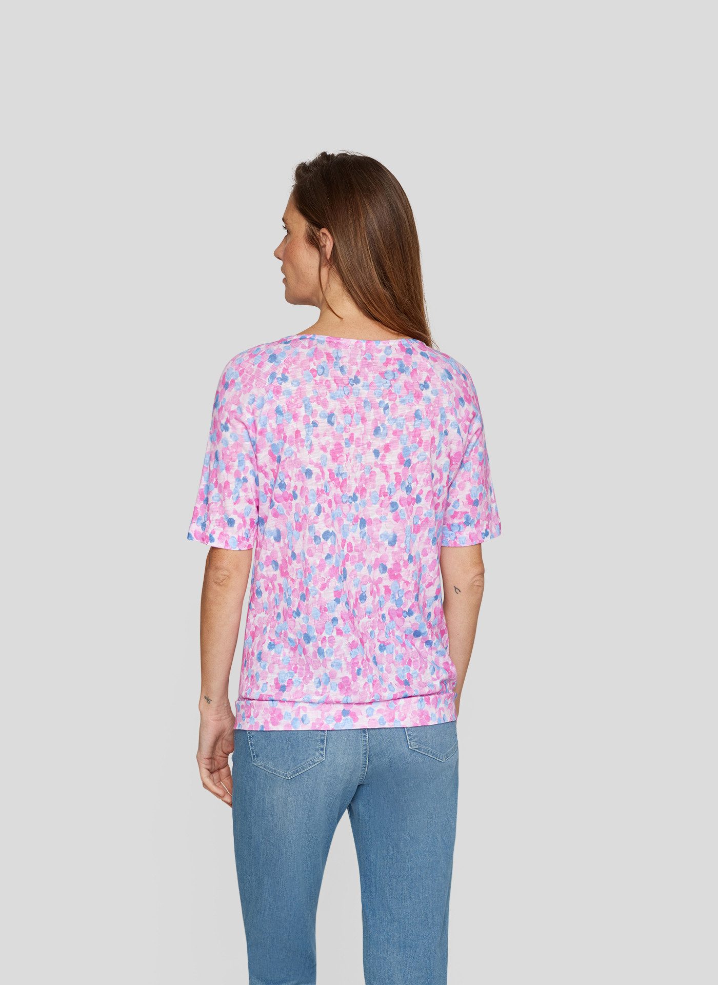 Rabe Shirt met ronde hals met grafisch patroon