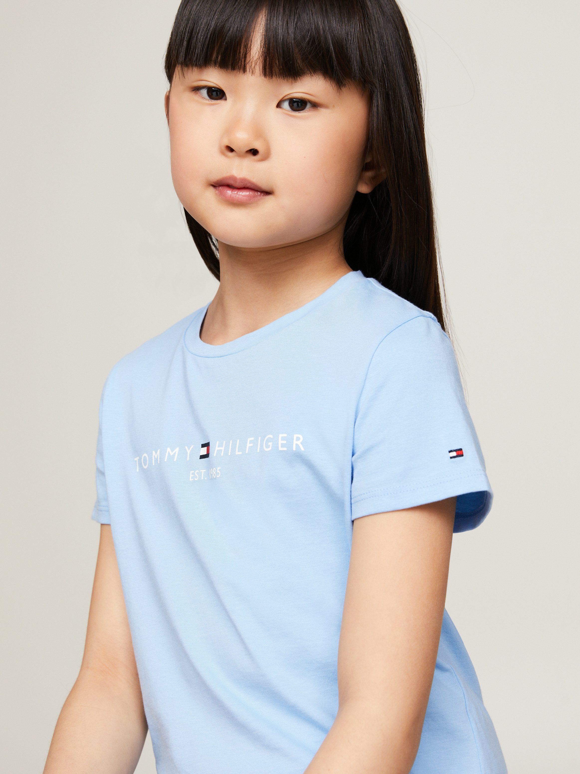 Tommy Hilfiger Shirt met korte mouwen ESSENTIAL TEE S/S met tommy hilfiger logo-opschrift (1-delig)