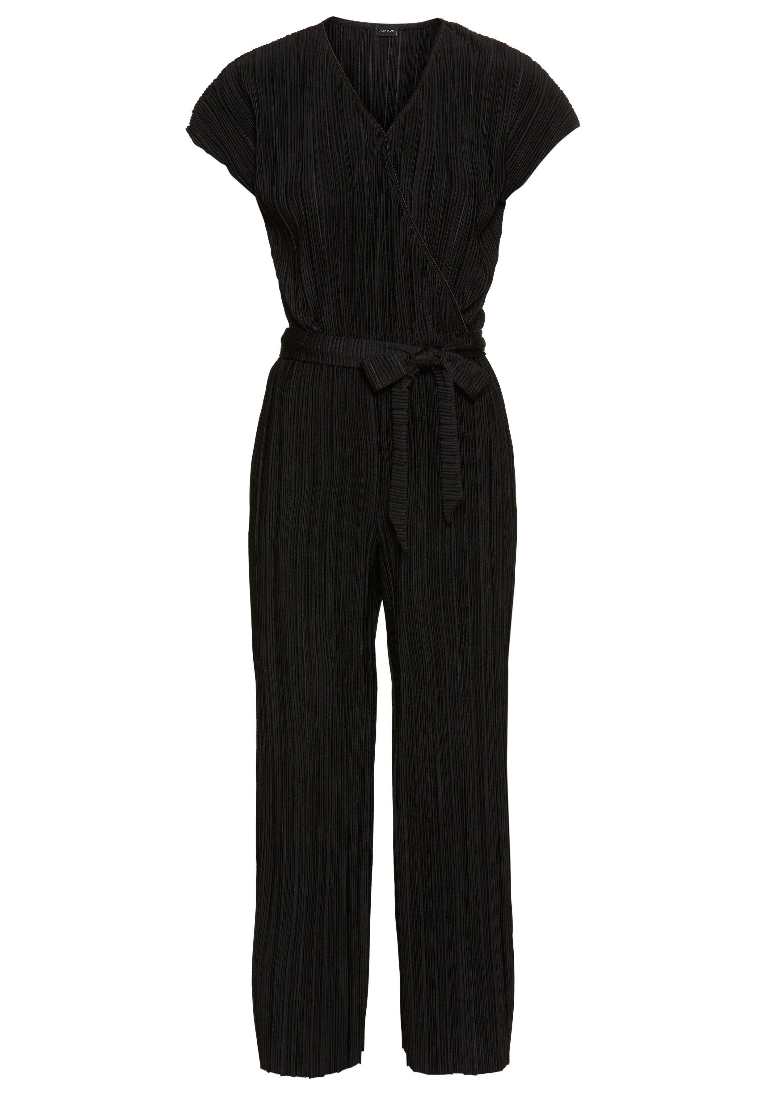 Laura Scott Jumpsuit met geweldige plissé-effect
