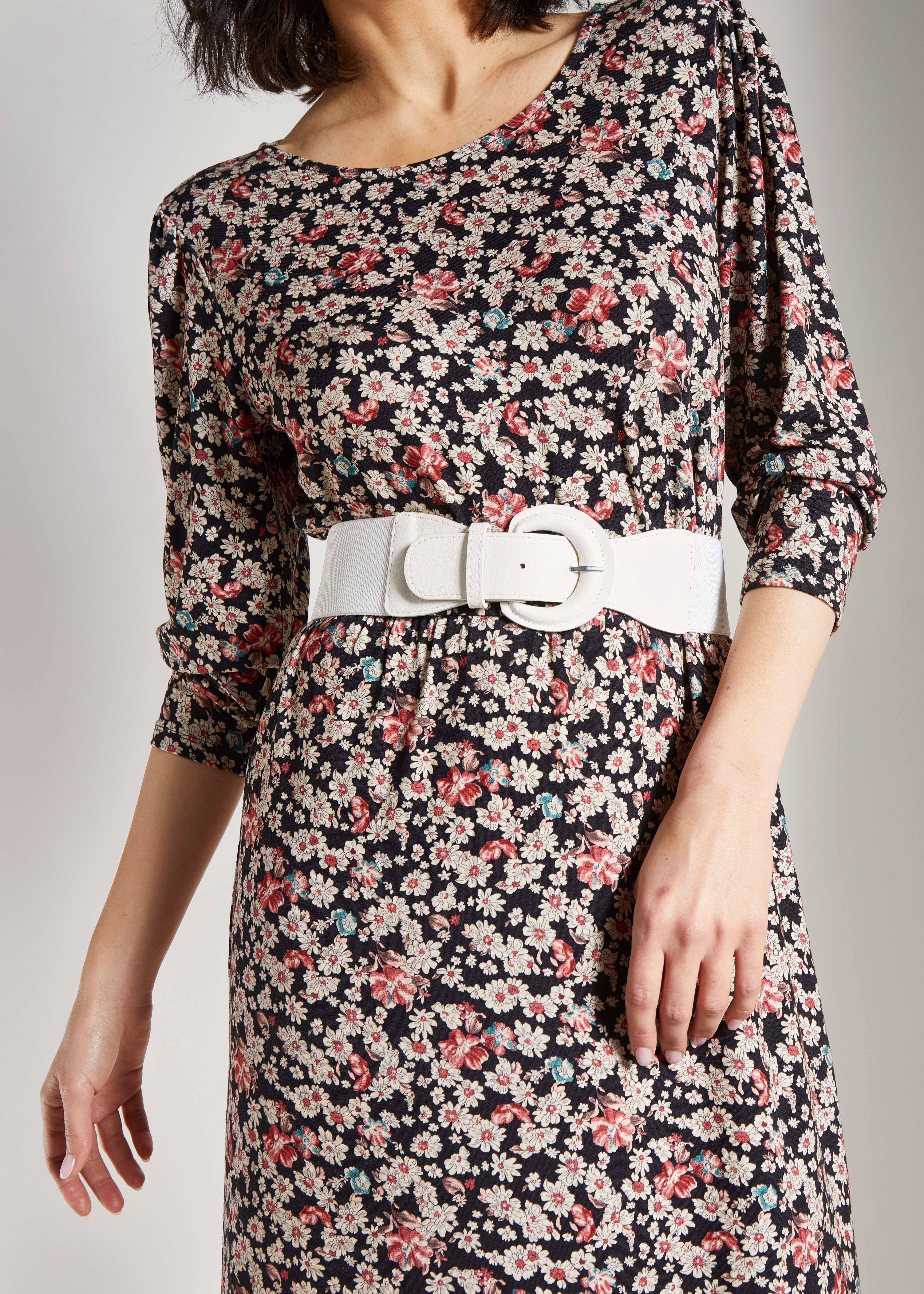 Lascana Tailleriem Stretch riem Shaping-effect, grote gesp, voor jurk & overall, buikriem