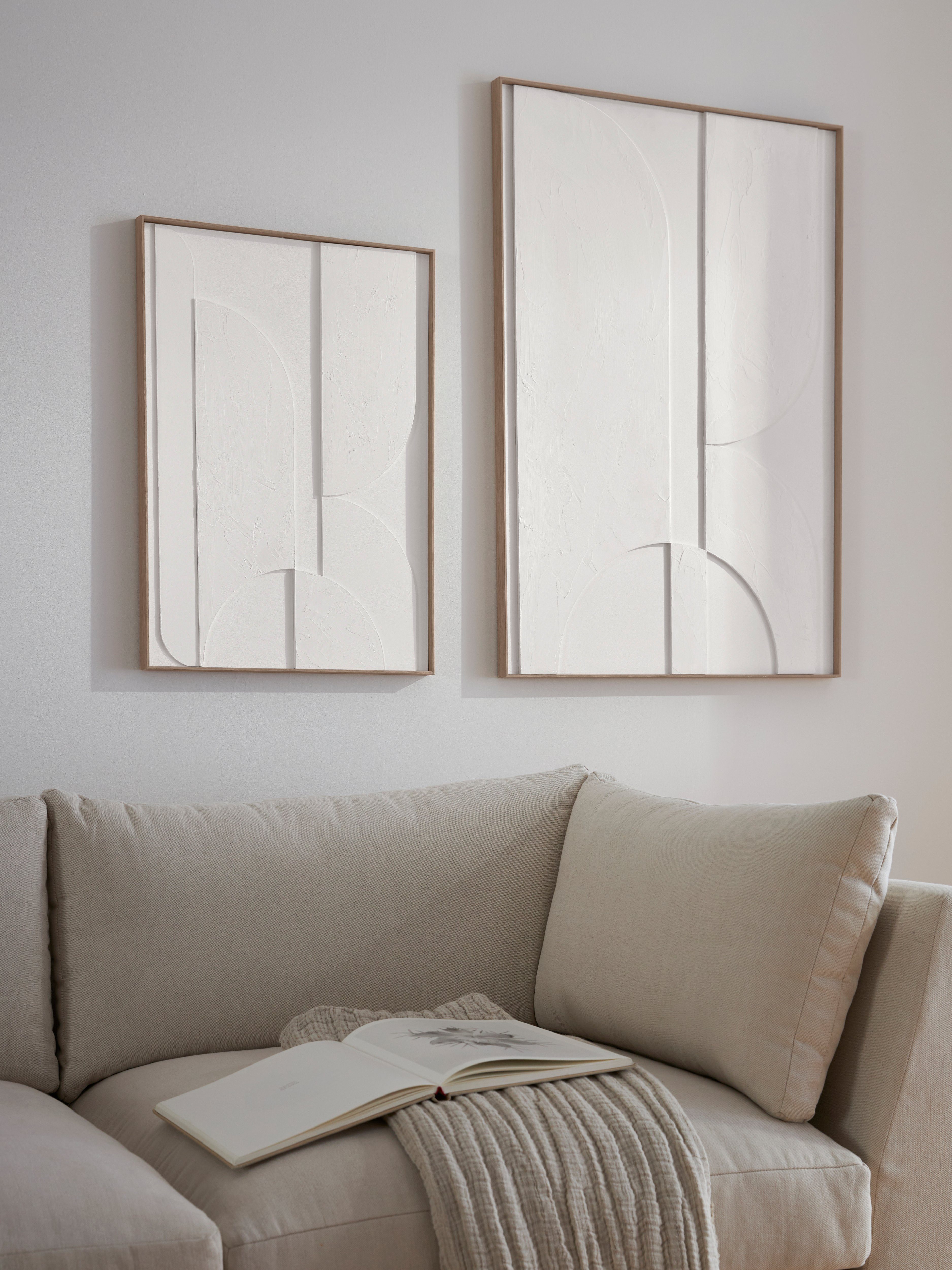 LeGer Home by Lena Gercke Wanddecoratie Mars in 3d-reliefpatroon, handgemaakt