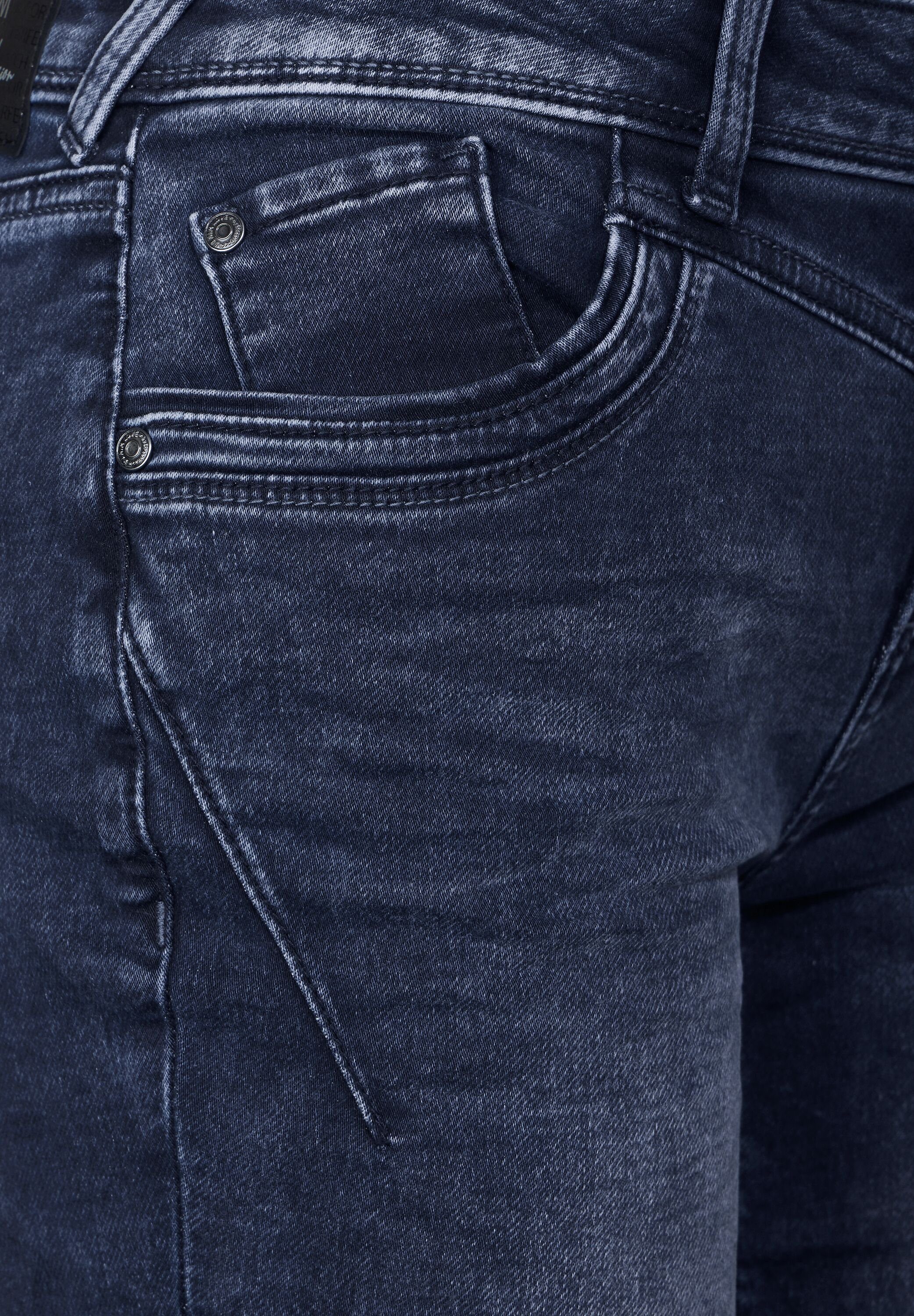 STREET ONE 5-pocket jeans met decoratieve stiksels