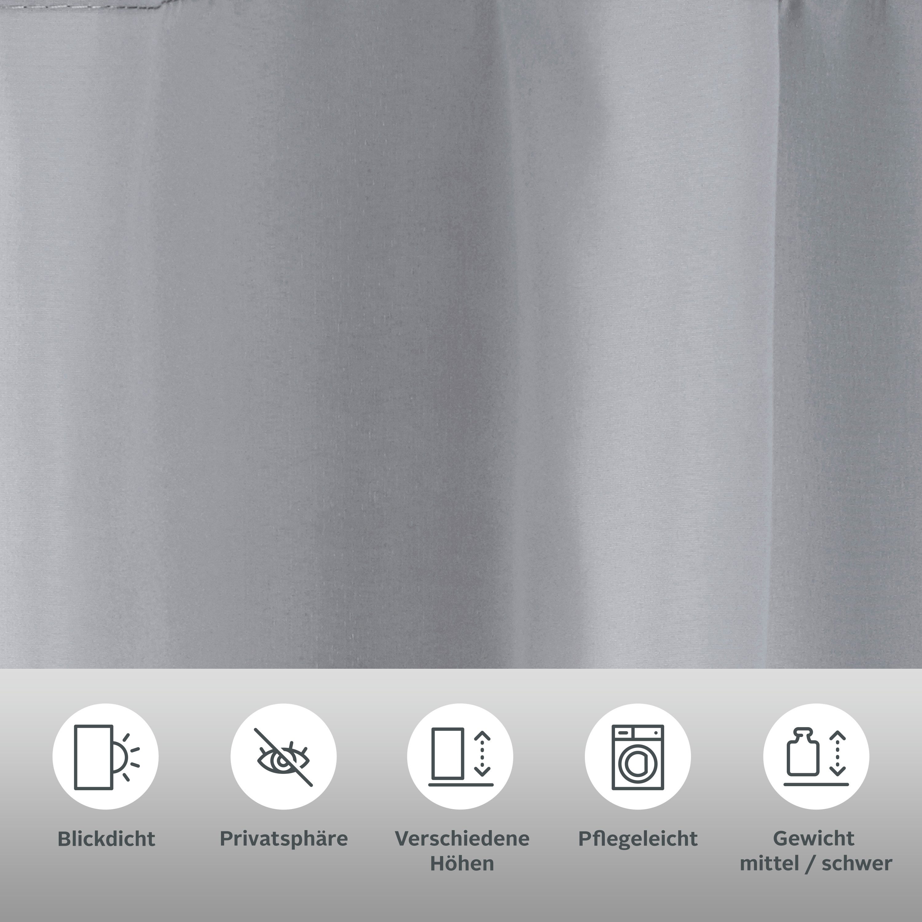 my home Gordijn Raja 2-pack, bestseller, effen, modern, onderhoudsvriendelijke microvezel (2 stuks)