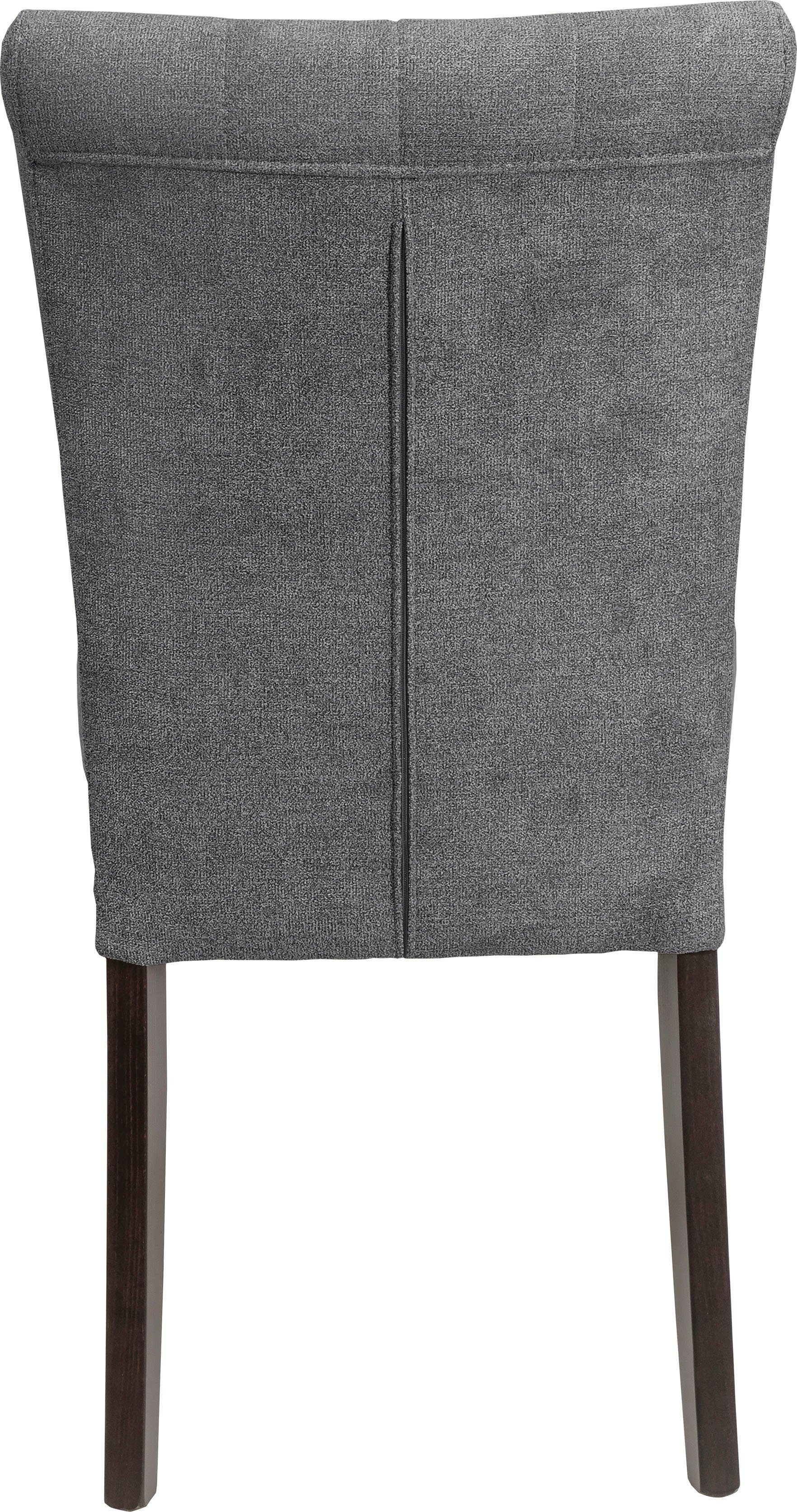 Home affaire Eetkamerstoel Queen BESTSELLER Gestoffeerde stoel met knoopdetails, set van 2, 4 of 6
