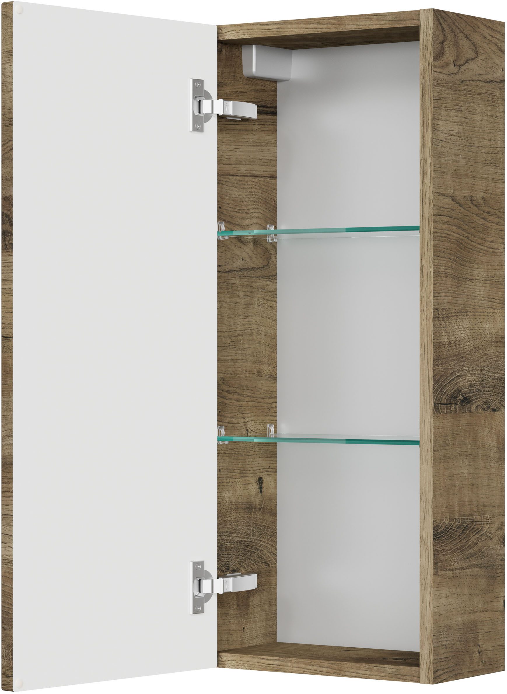 Saphir Badmeubelset Serie 4010 5-delig keramische wastafel met LED-spiegelkast Bad set met onderkast, hangkast, middelkast, incl. deurdemper (set)