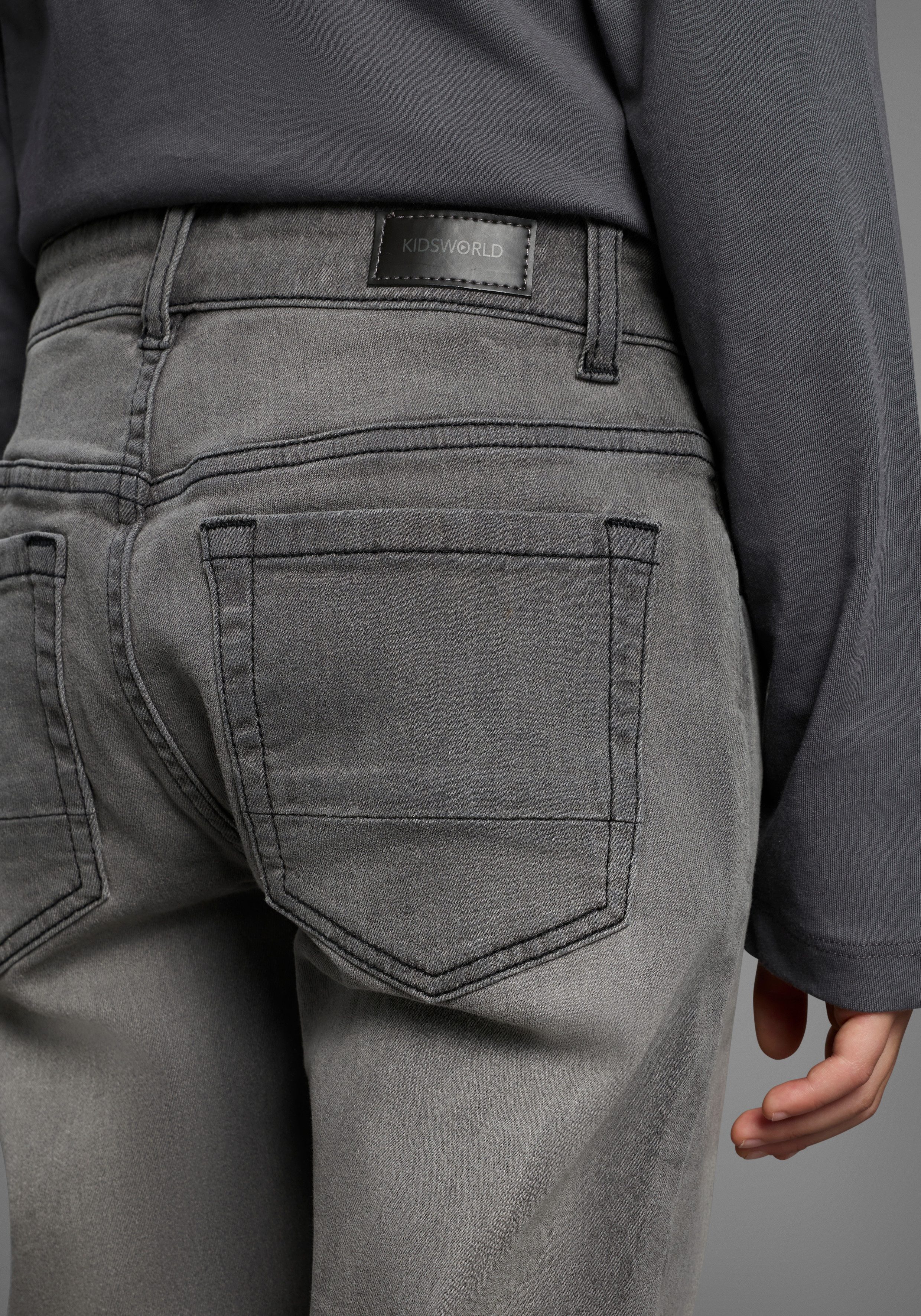 KIDSWORLD Straight jeans Rechte stretchjeans