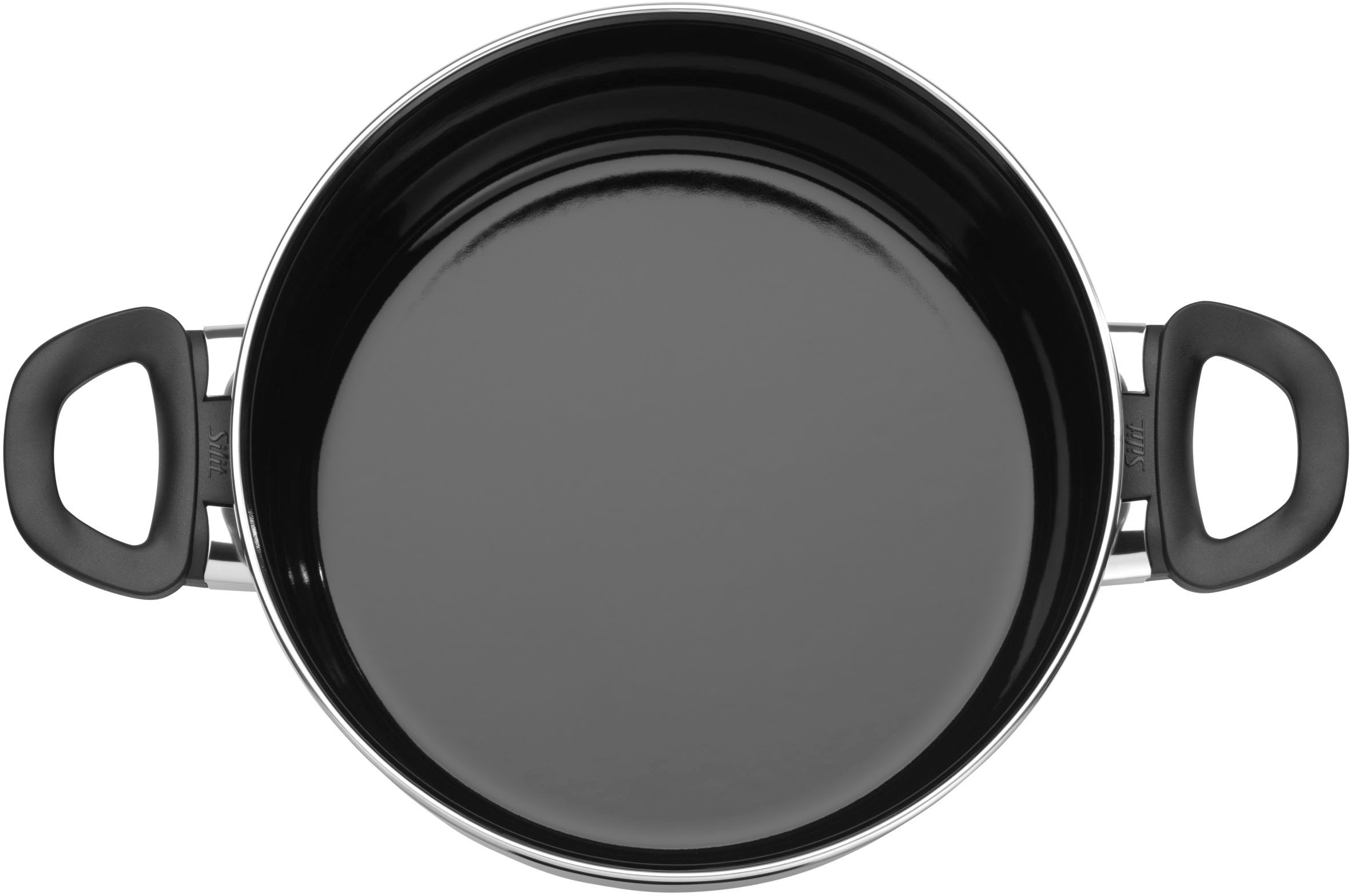 Silit Pannenset Modesto Line Black, inductiepannen vaatwasmachinebestendig (set, 7-delig)
