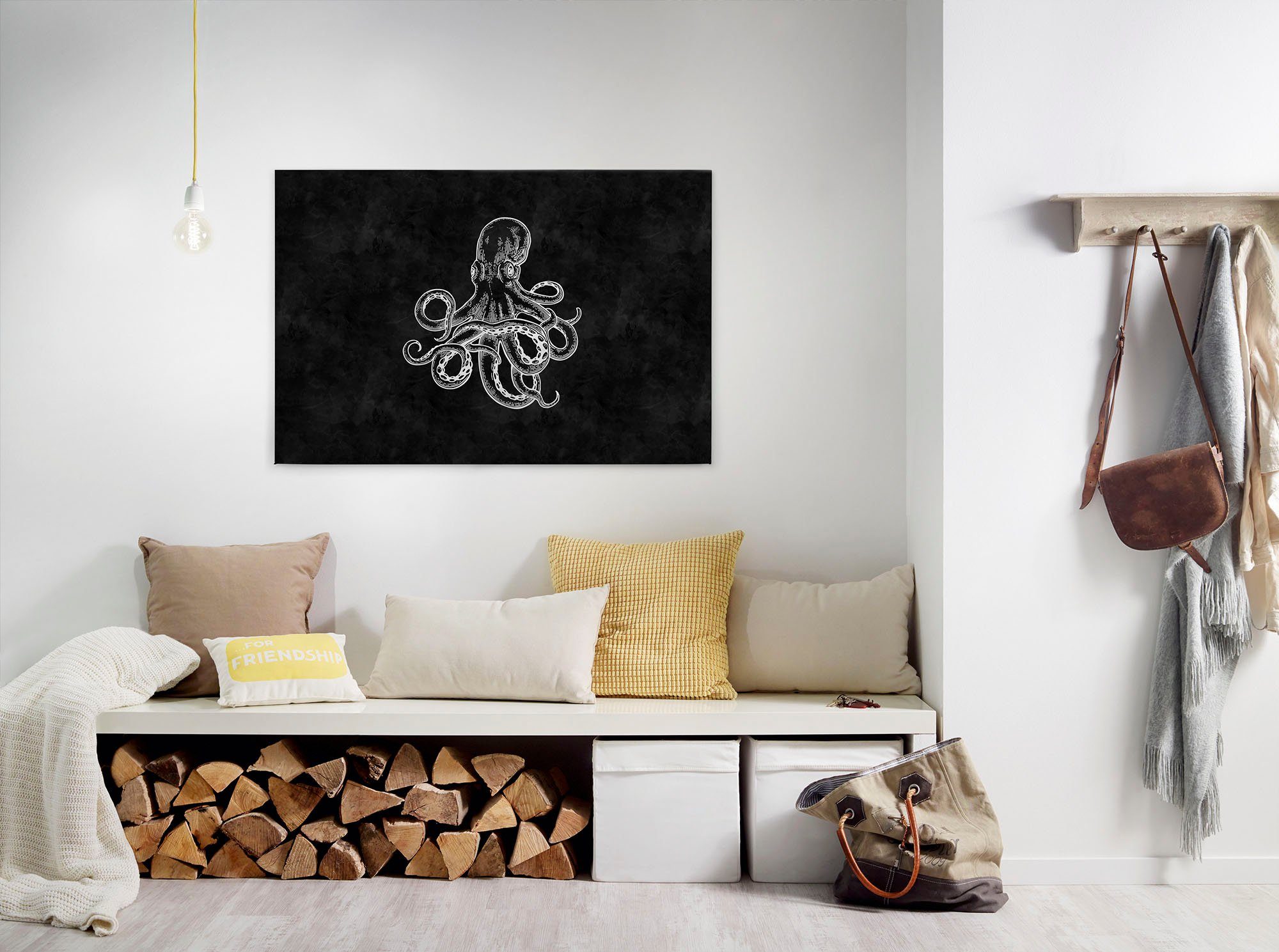 A.S. Création Artprint op linnen blackboard 4