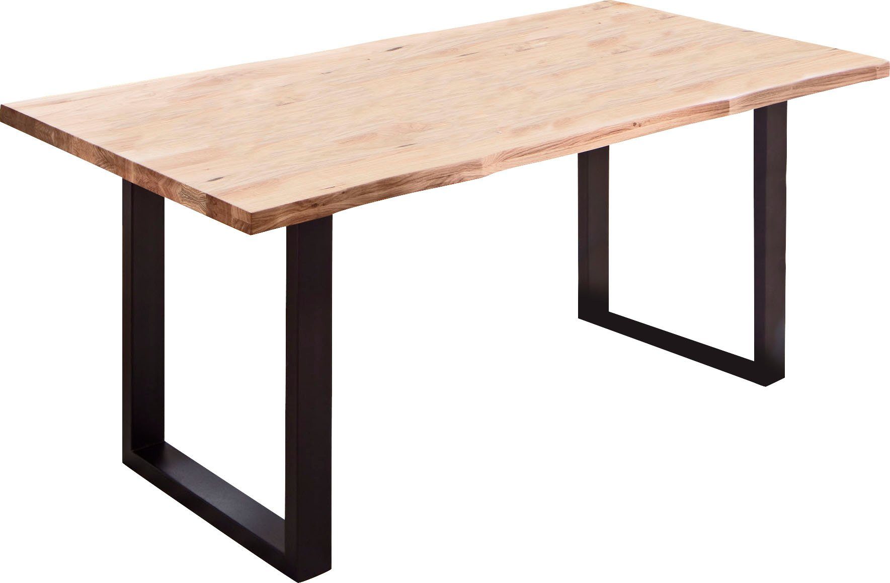 MCA living Eettafel Rockford Massief houten tafel met schaaldeel