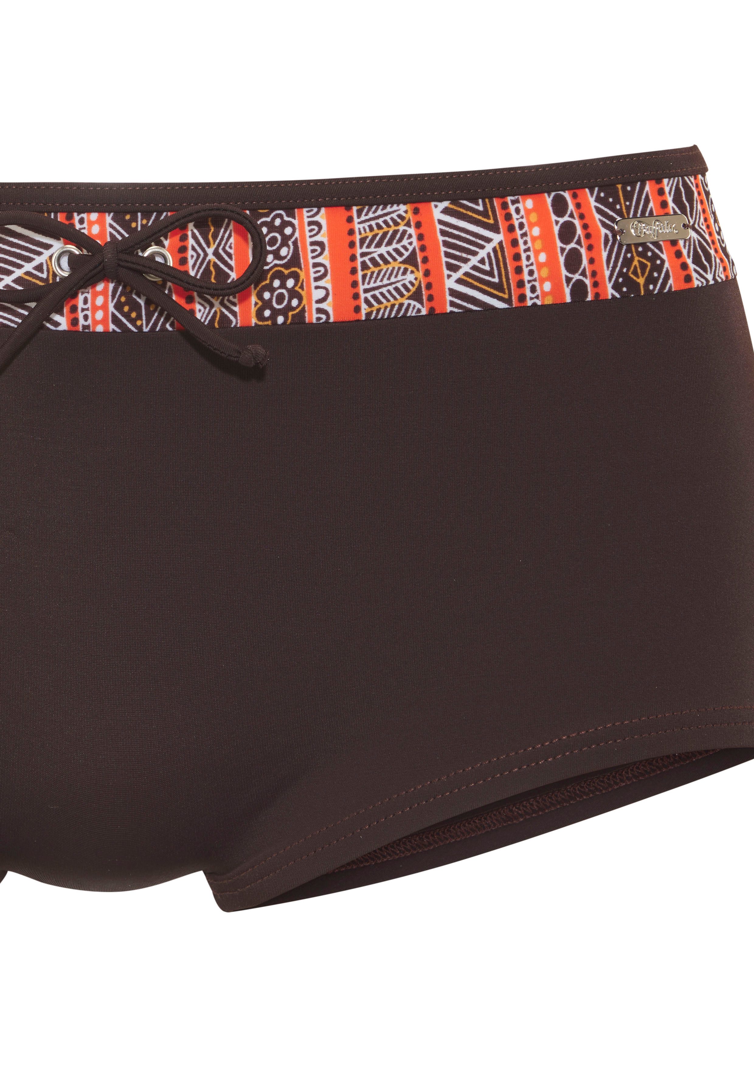 Buffalo Bikini-hotpants Met bedrukte contrast inzet