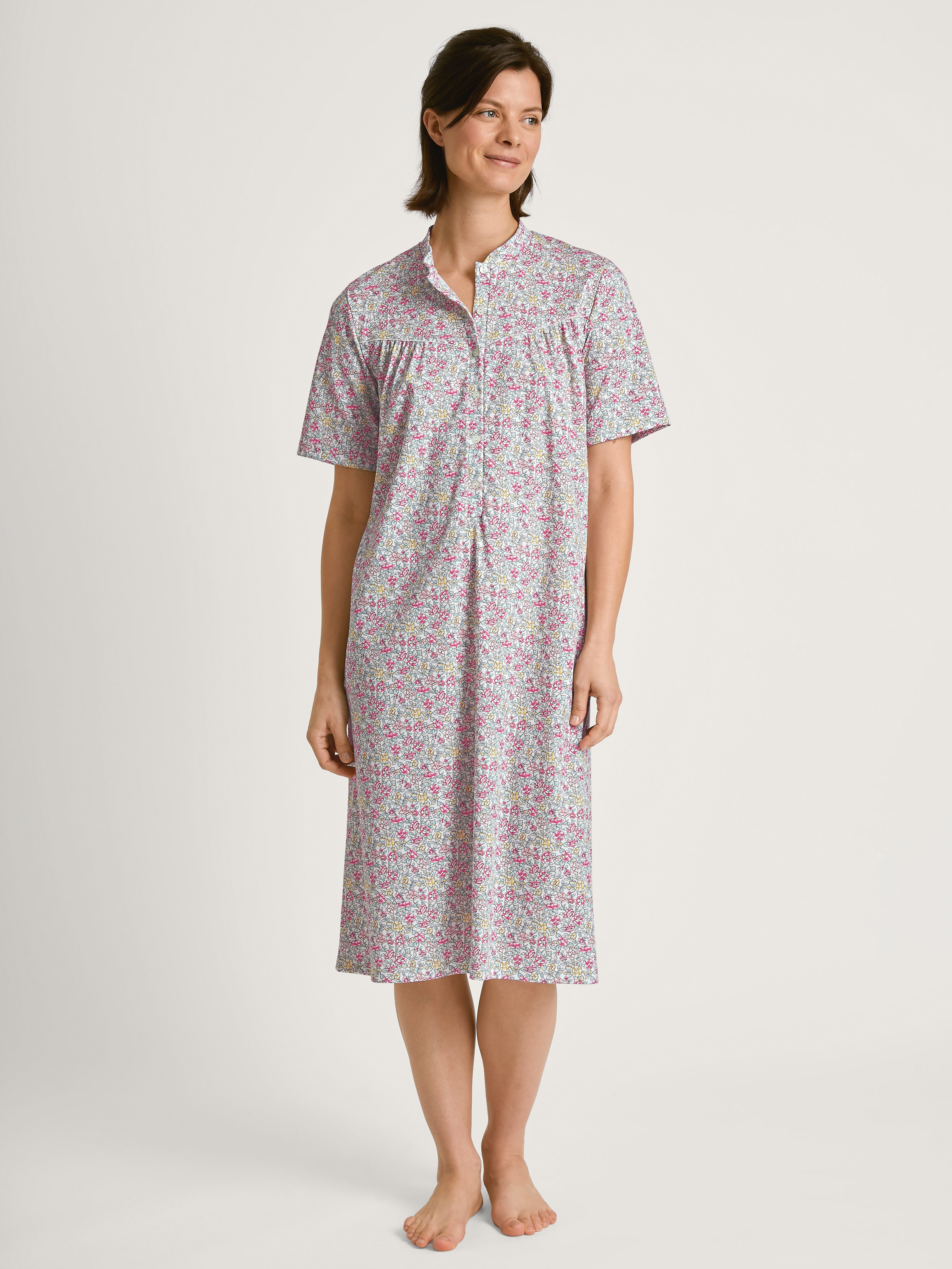 CALIDA Nachthemd Soft Cotton met knoopsluiting dames nachthemden maat XS (36/38) roze
