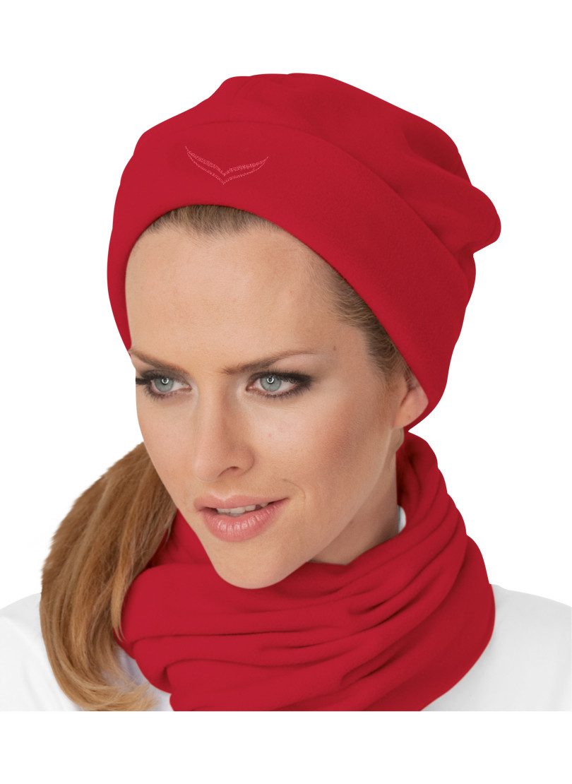 Trigema Fleece muts Trigema Muts (1 stuk) mutsen maat 3 rood