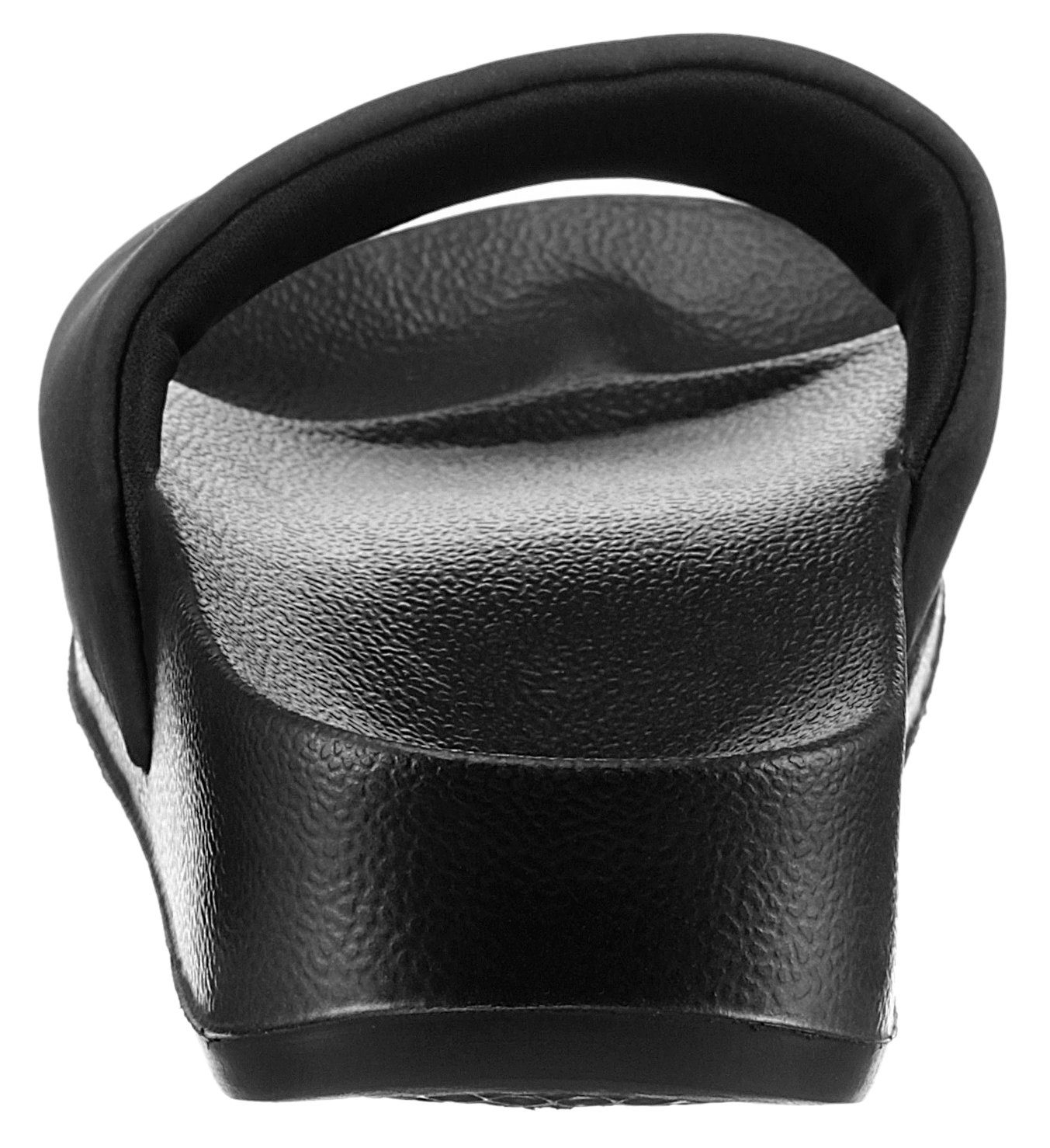 Levi's® Slippers JUNE S BOLD PADDED plateau, zomerschoen, slippers met logo-opdruk