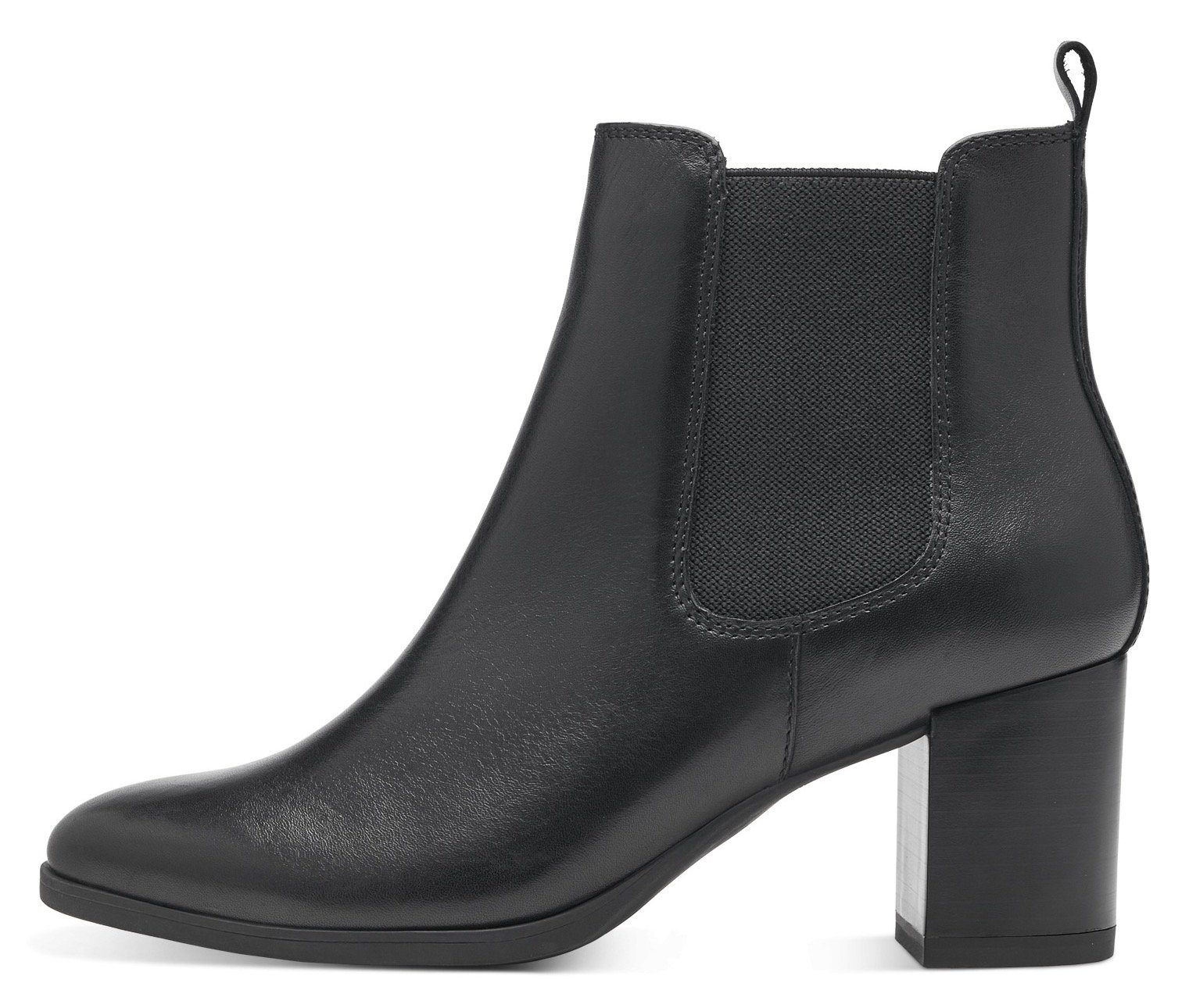 Tamaris Chelsea-boots blokhak, herfstmode, enkellaars met stretch-inzet