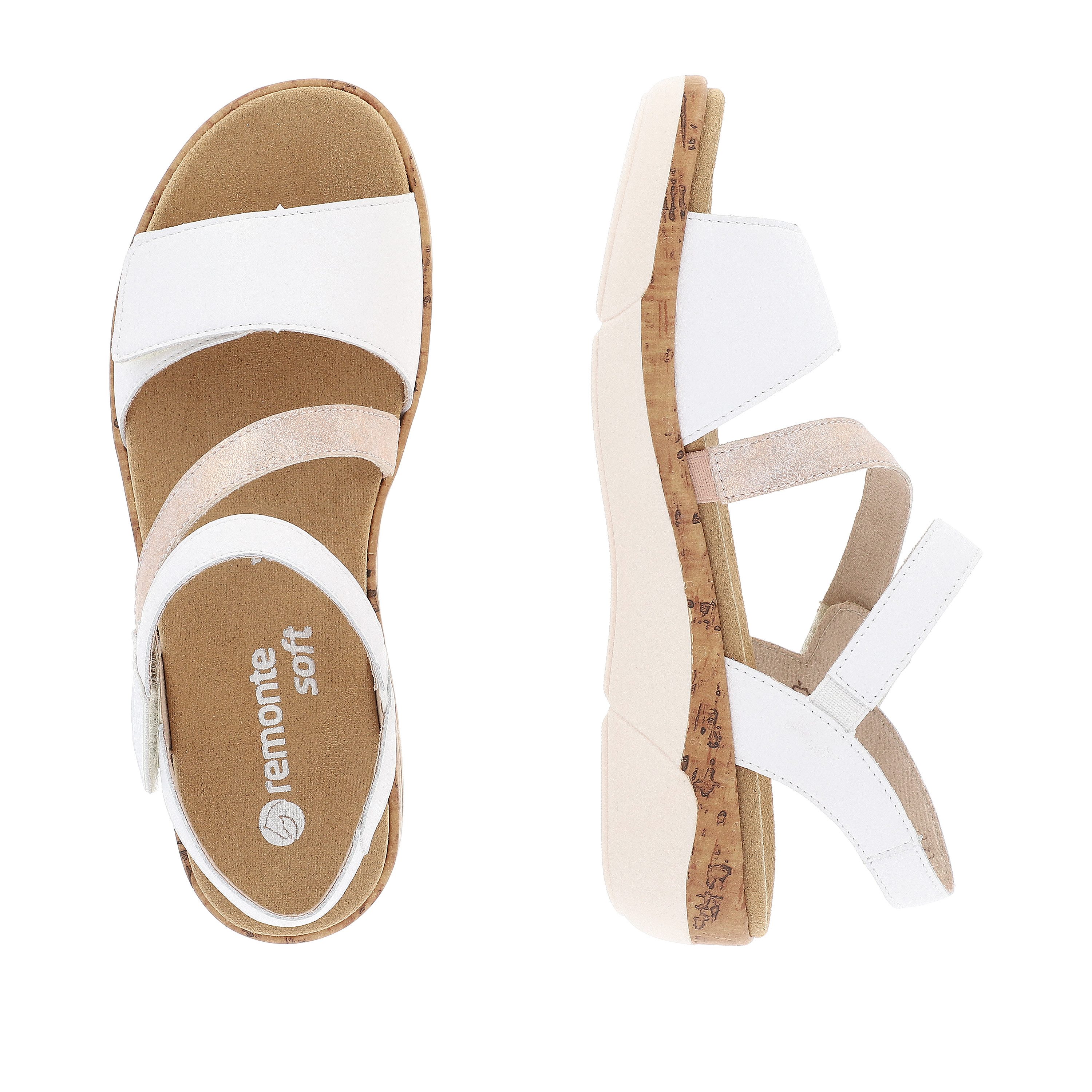 Remonte Sleehaksandaaltjes , zomer schoen, klittenbandschoen, riemchensandaal met zachte binnenzool