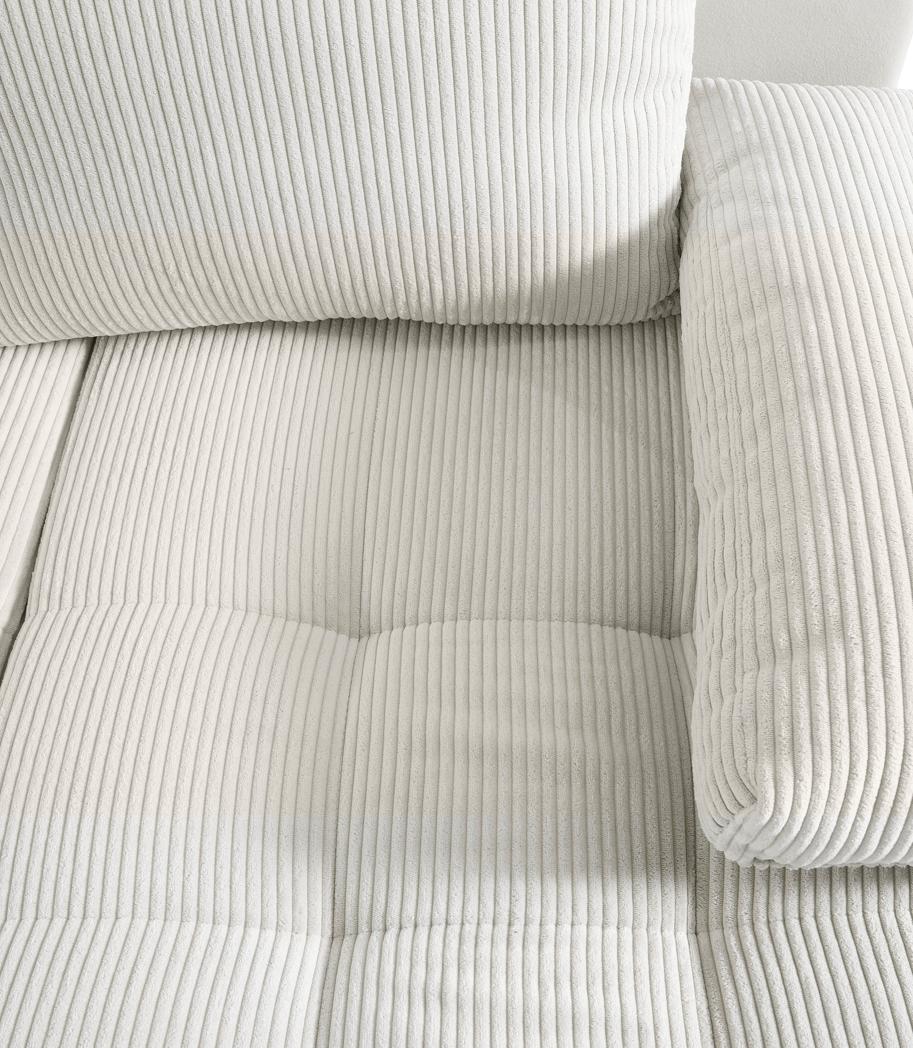 COLLECTION AB Zithoek Josy U-vorm, breedte 269 cm, platweefsel, structuur, kunstleer