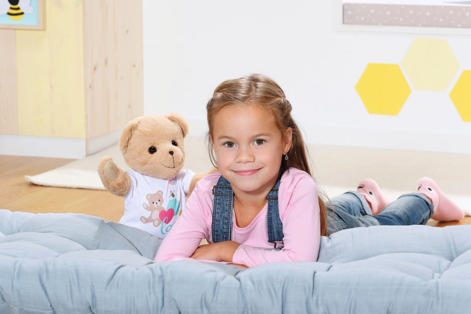 Baby Born Knuffelbeest Teddy beer, wit inclusief boxpakje - teddybeer