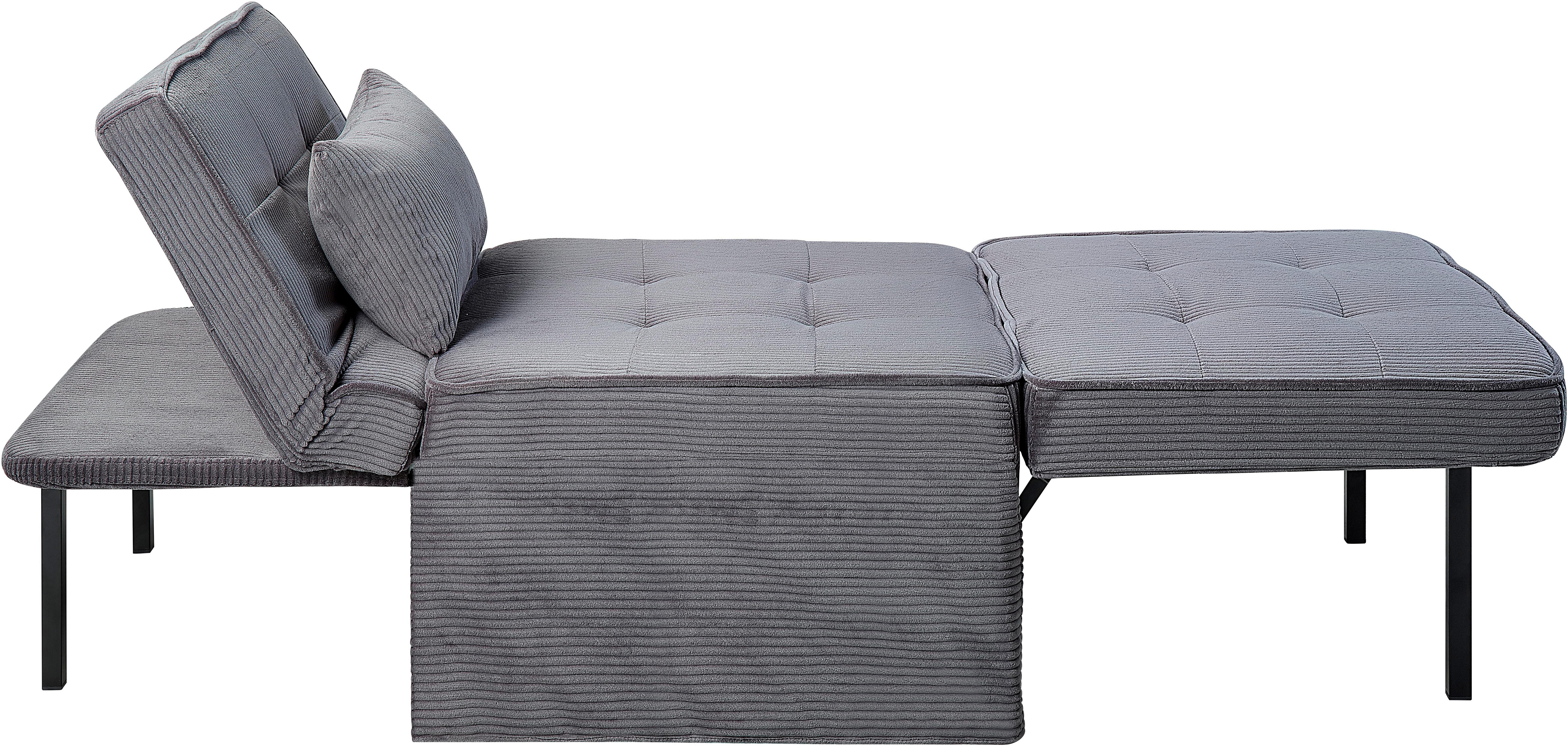 ATLANTIC home collection Slaapbank Finn te veranderen in een loungestoel, relaxfauteuil en logeerbed, incl. kussen