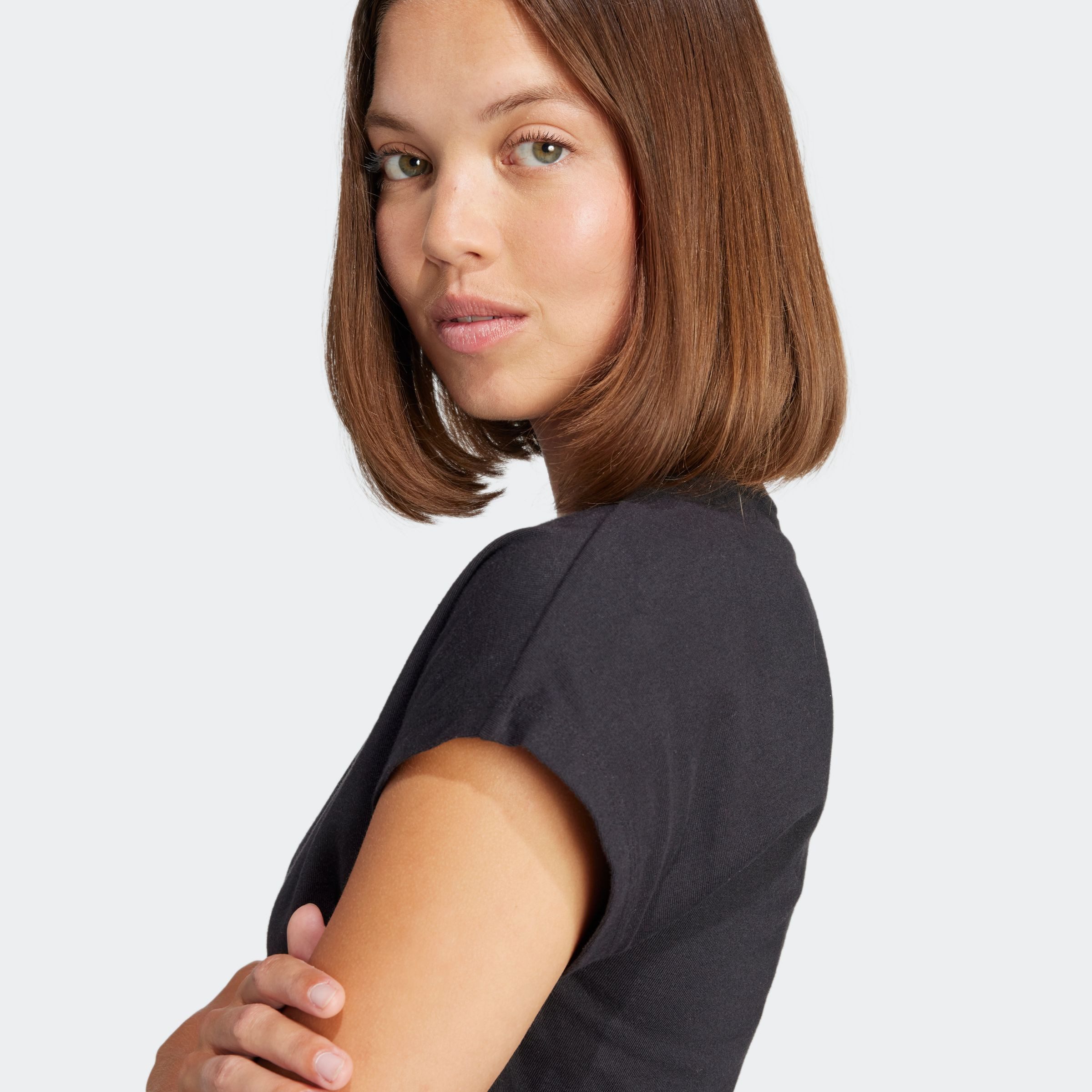 adidas Sportswear T-shirt W LIN SJ T Basic T-shirt van zacht materiaal