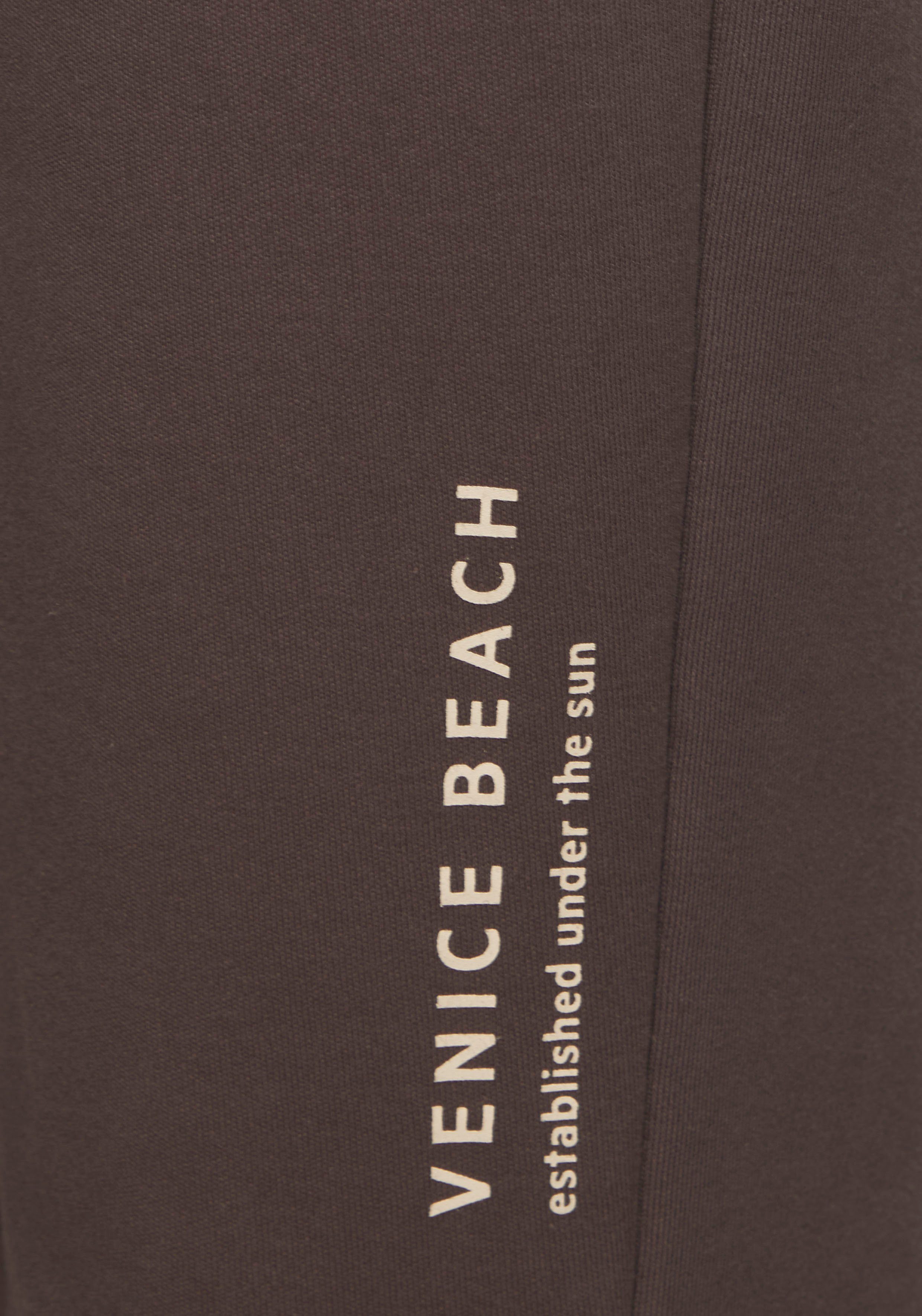Venice Beach 7 8 broek met ritsdetails op de zakken comfortabele sweatpants