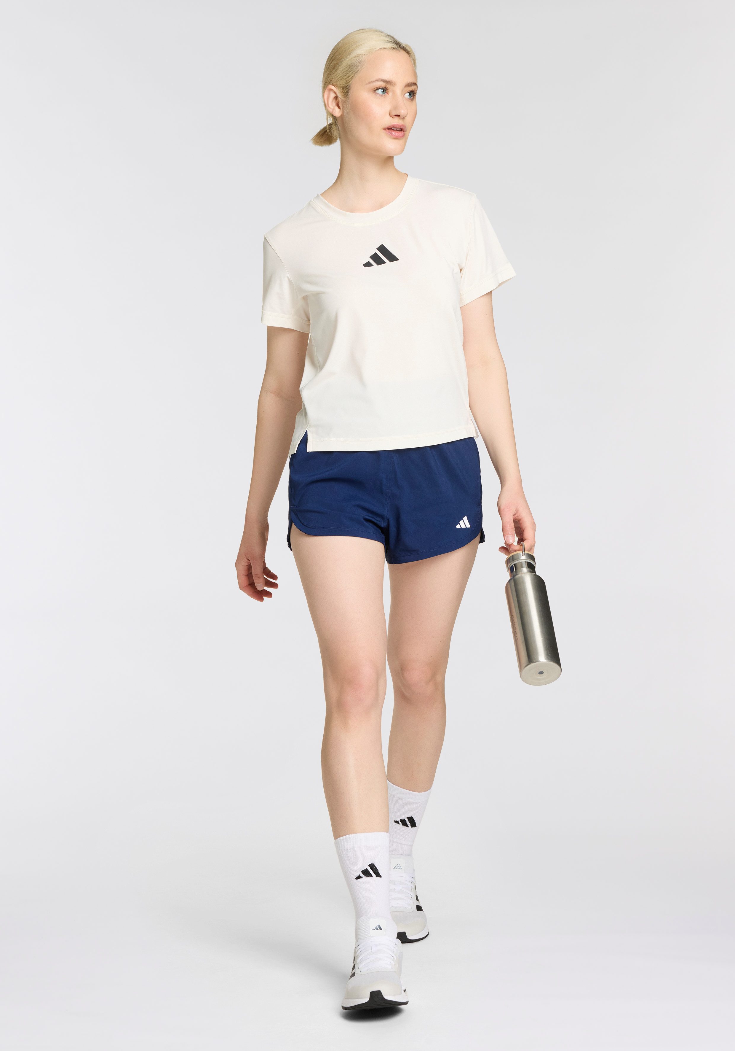 adidas Performance Short PACER WVN HIGH Geweven trainingsshorts met hoge taille (1-delig)