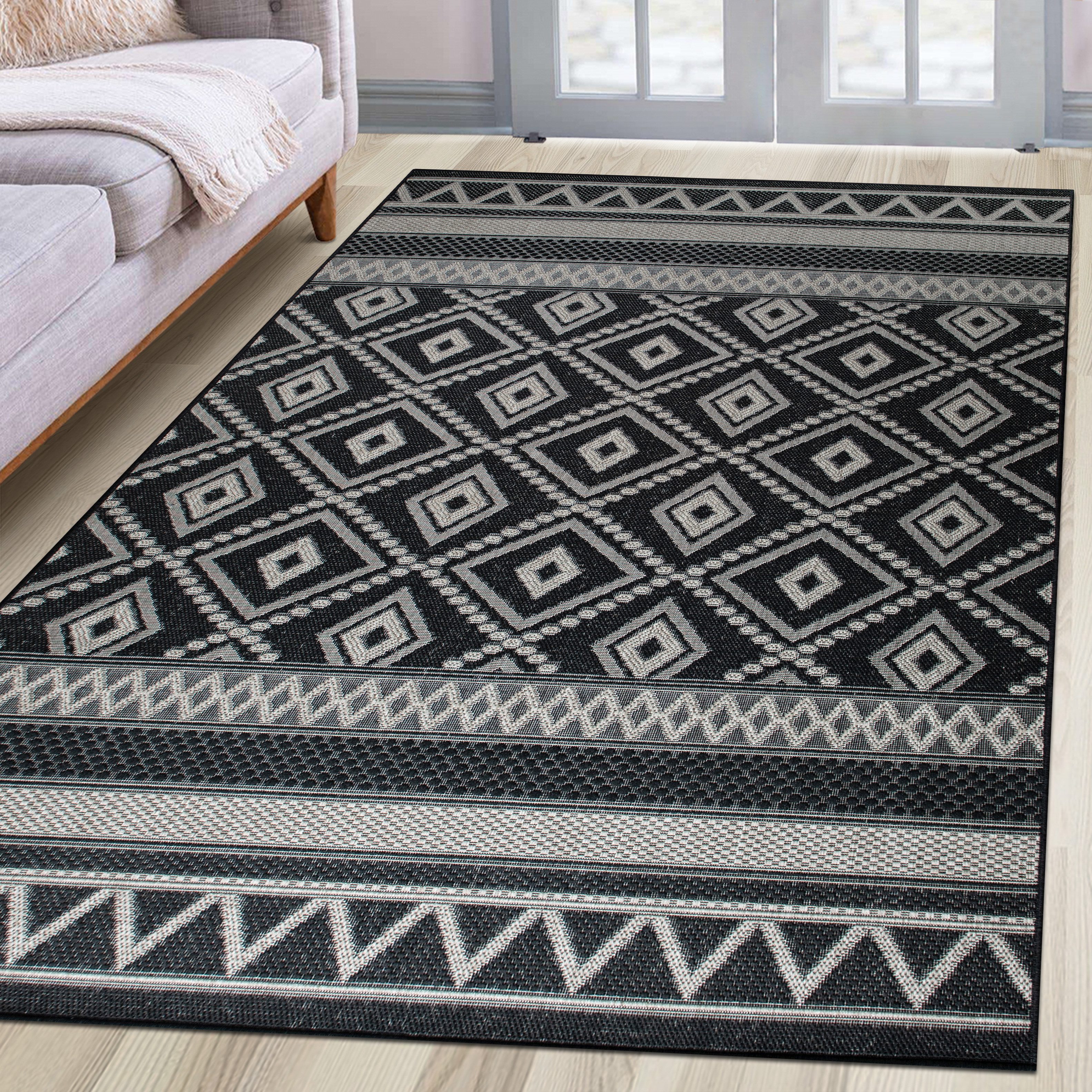 my home Vloerkleed Toronto is ook als loper verkrijgbaar Geschikt voor binnen en buiten, sisal-look, weerbestendig & uv-bestendig, boho