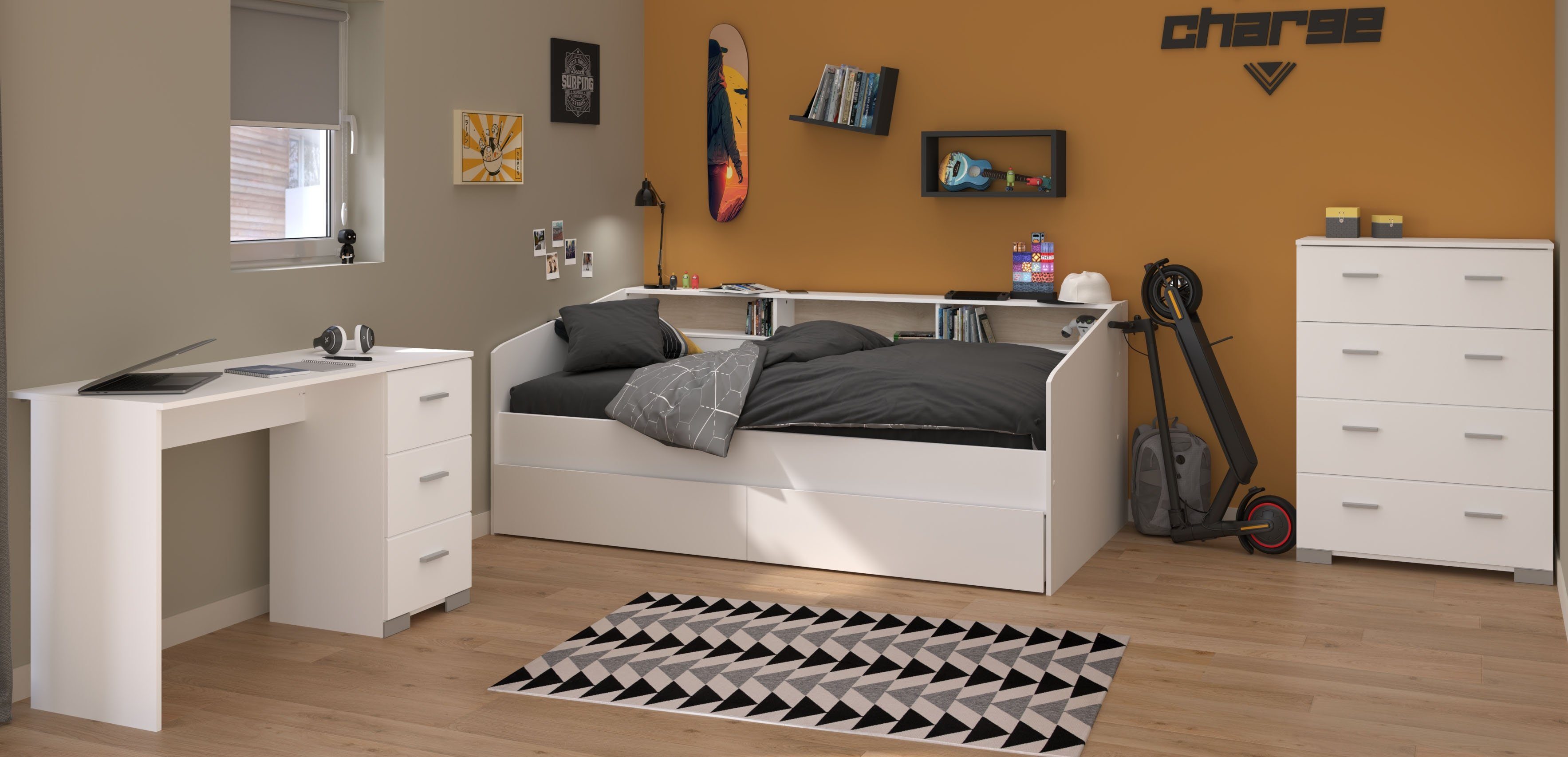 Parisot Tienerkamerset Parisot kinderkamer, 4-delig - Sleep 44 (5-delig)