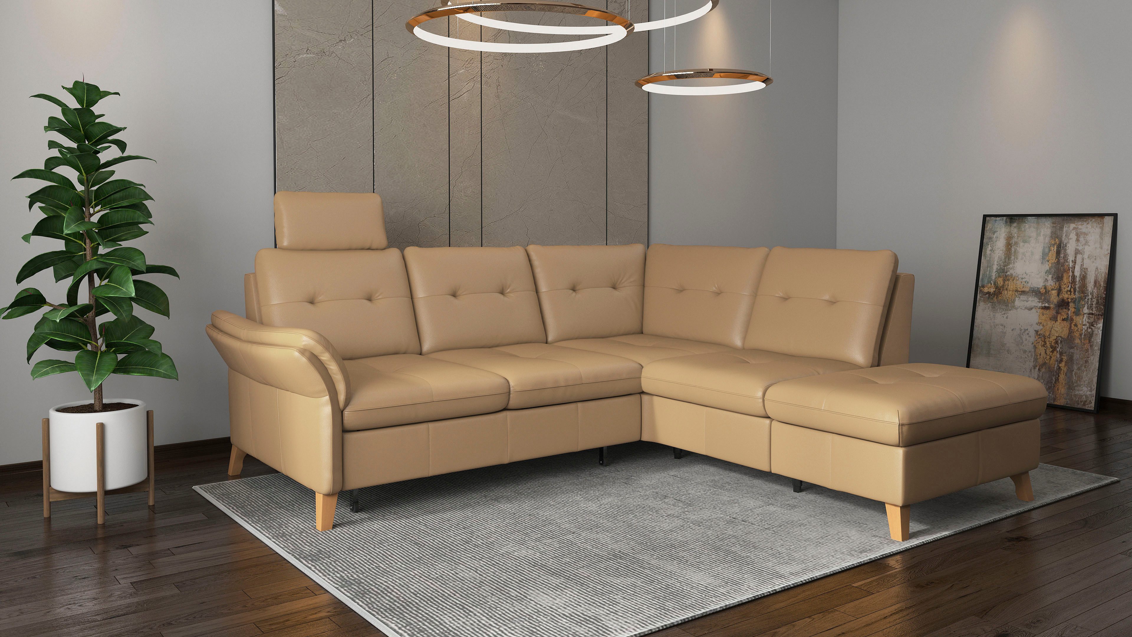 sit&more Hoekbank Göteborg inclusief zitdiepteverstelling, optioneel met bedfunctie & bedlade