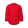 cecil klassieke blouse met perforatiemotief rood