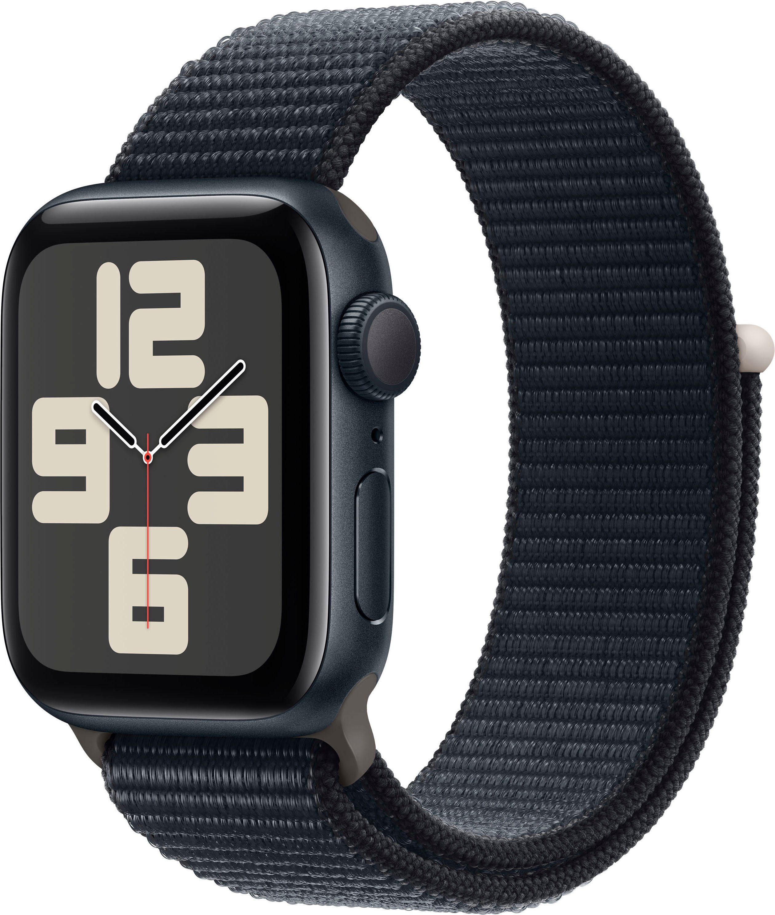 Apple Watch SE (2023) GPS 40 mm Aluminium kast Sport loop Midnight
