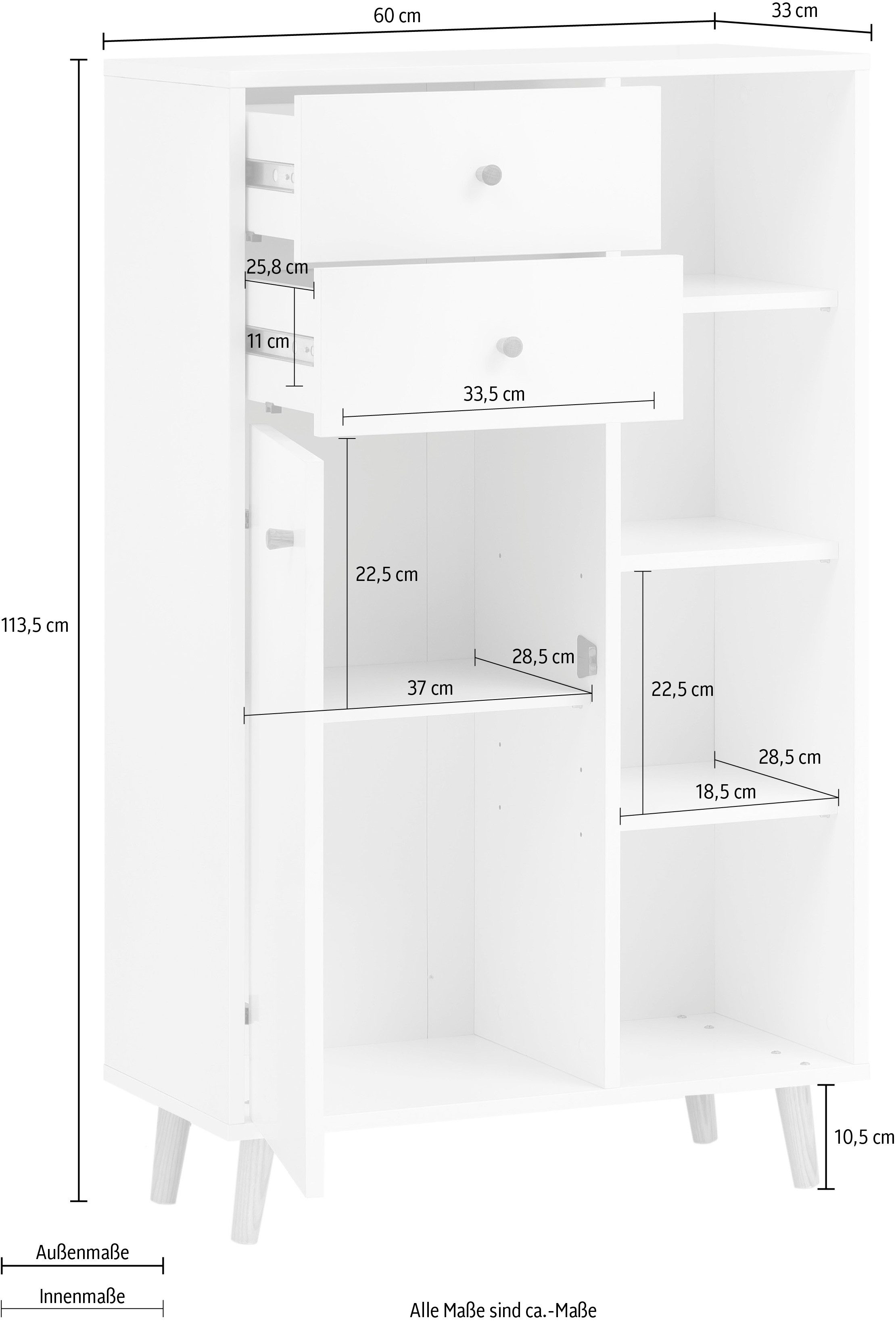 Schildmeyer Halfhoge kast BJARNE Breedte 60,2 cm