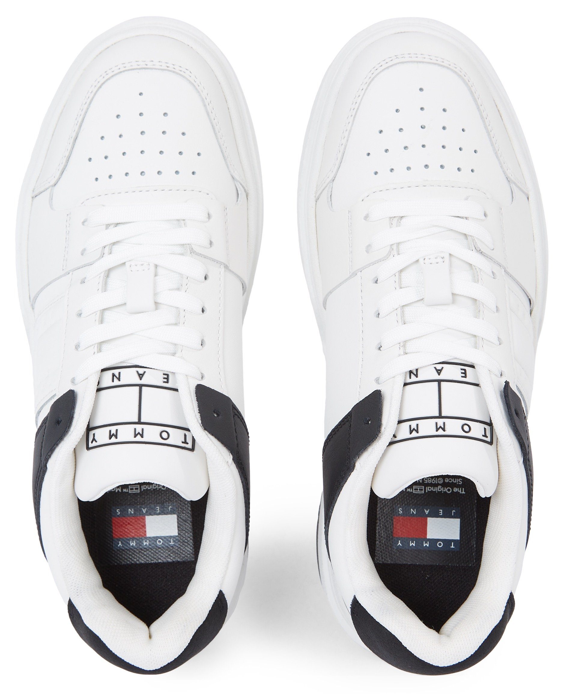 TOMMY JEANS Plateausneakers THE BROOKLYN LEATHER in casual street-look, vrijetijdsschoen, lage schoen, veterschoen